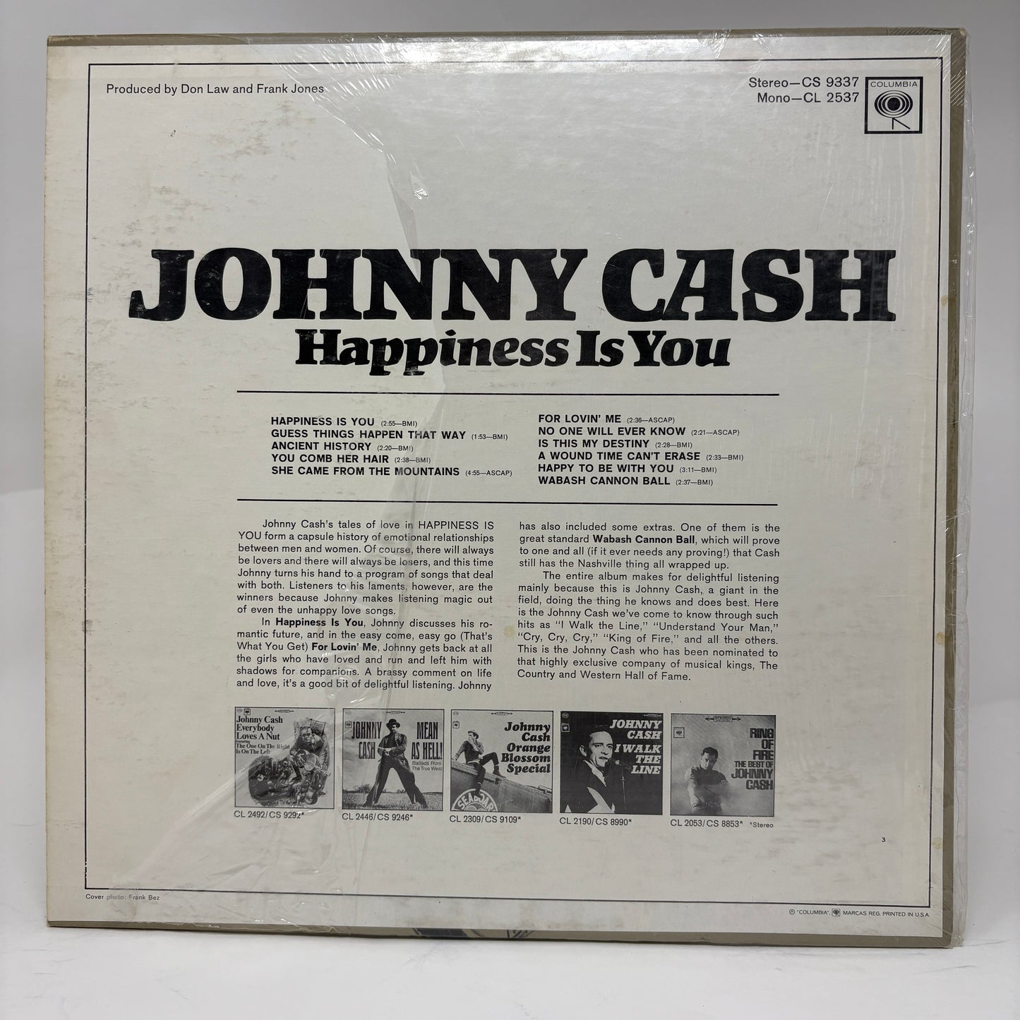 Johnny Cash : Happiness Is You (LP,Album,Stereo)