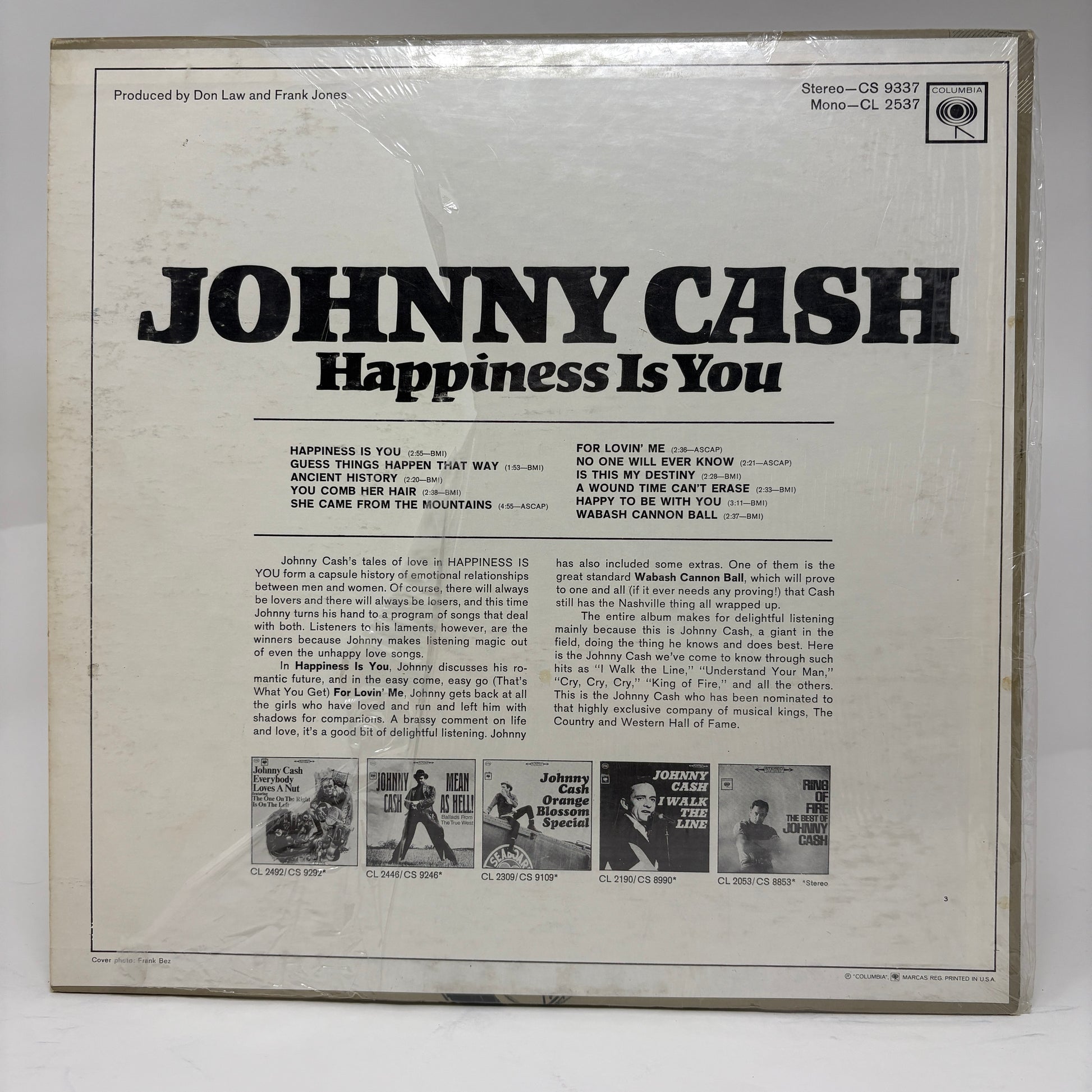 Johnny Cash : Happiness Is You (LP,Album,Stereo)