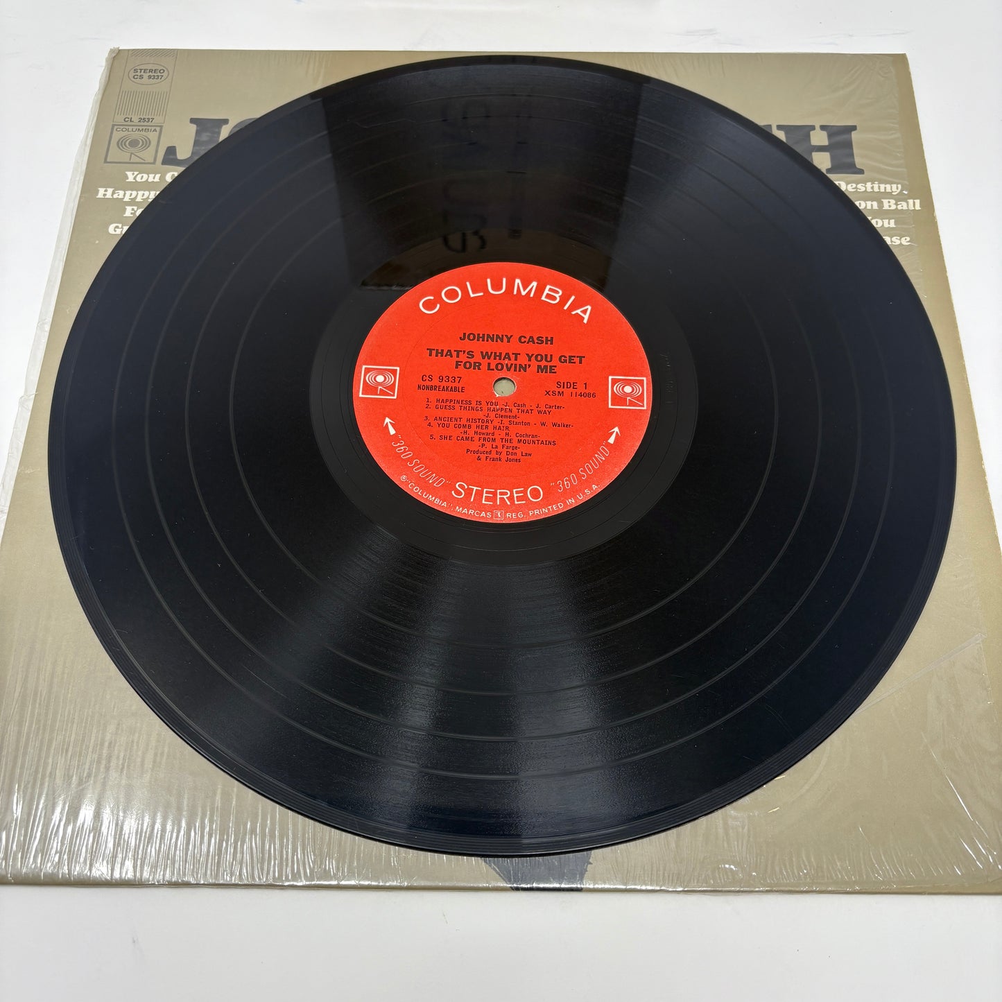 Johnny Cash : Happiness Is You (LP,Album,Stereo)