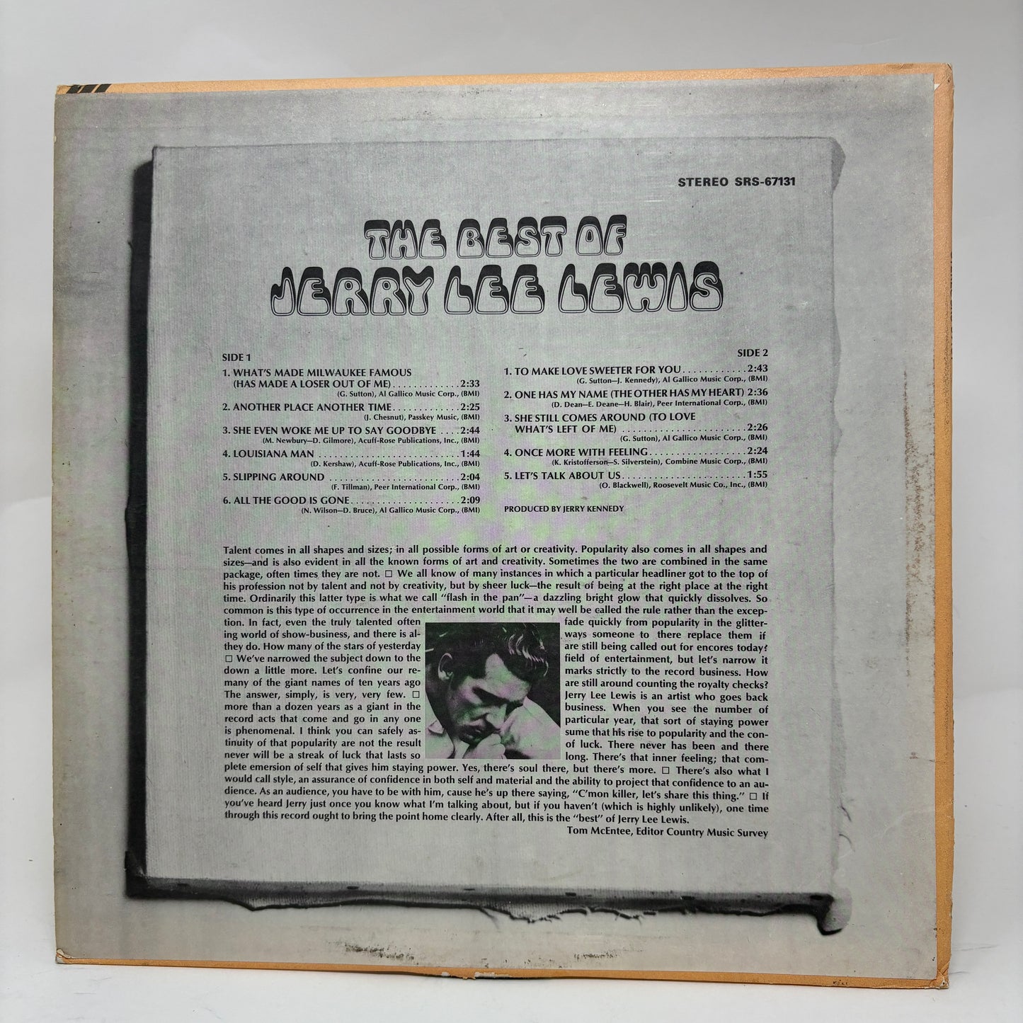 Jerry Lee Lewis : The Best Of Jerry Lee Lewis (LP,Compilation,Stereo,Promo)