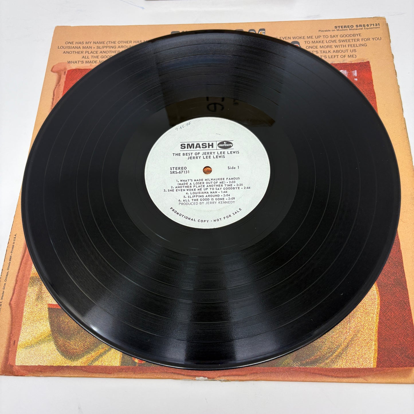 Jerry Lee Lewis : The Best Of Jerry Lee Lewis (LP,Compilation,Stereo,Promo)