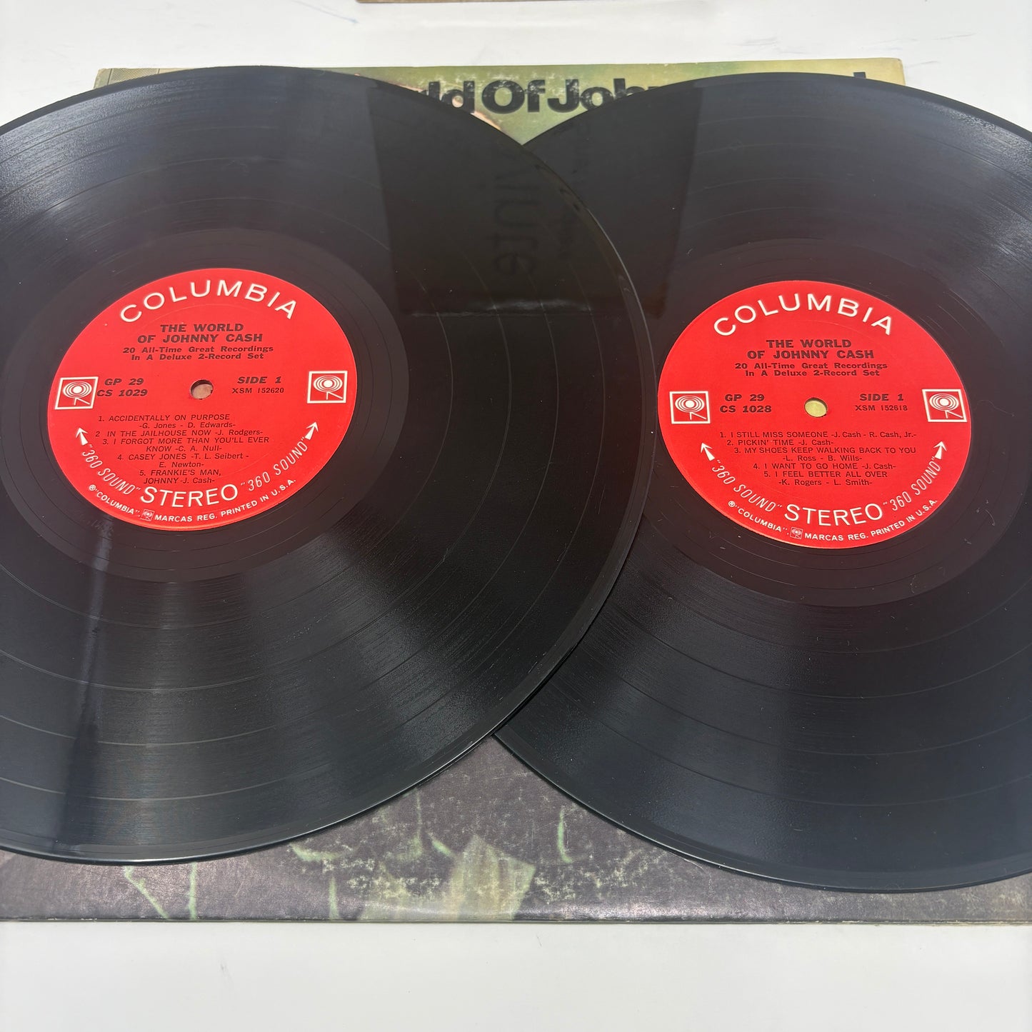 Johnny Cash : The World Of Johnny Cash (LP,Compilation,Reissue)