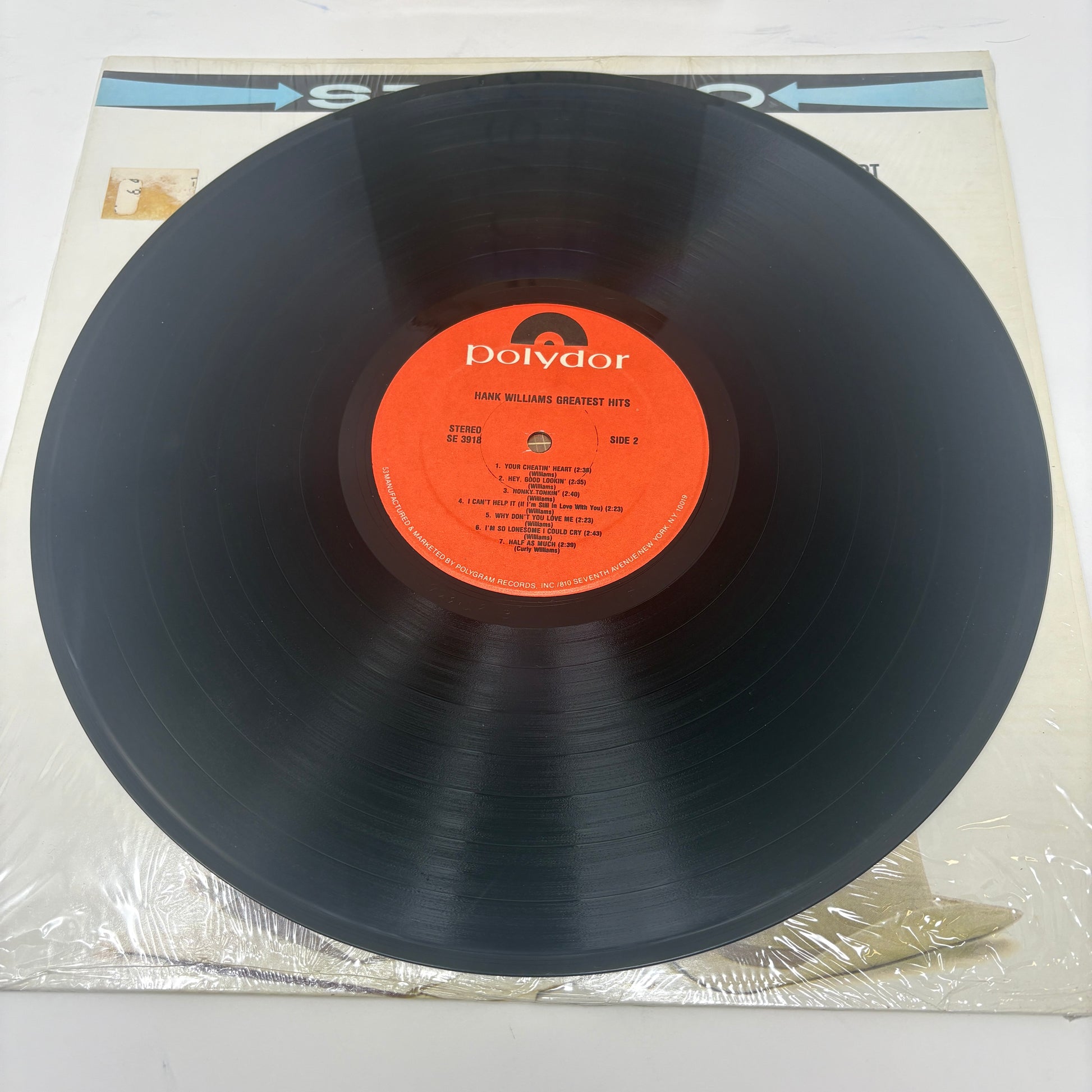 Hank Williams : Greatest Hits (LP,Compilation,Reissue,Stereo)