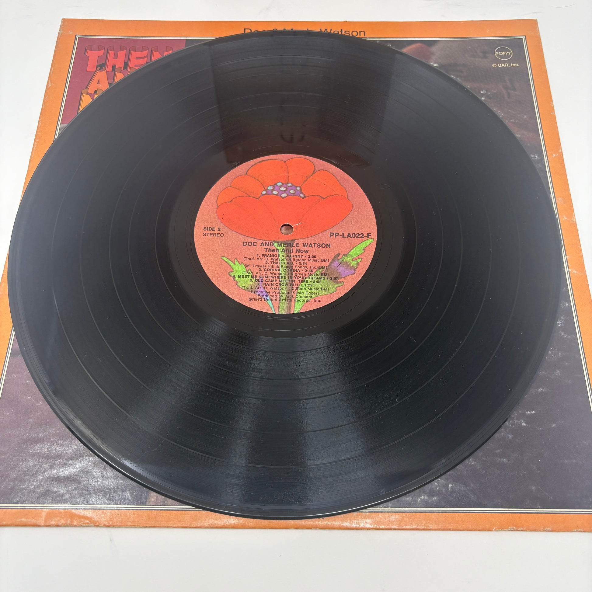 Doc & Merle Watson : Then And Now (LP,Album,Stereo)