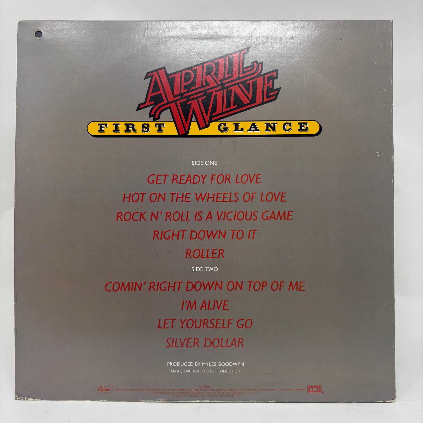 April Wine : First Glance (LP,Album)