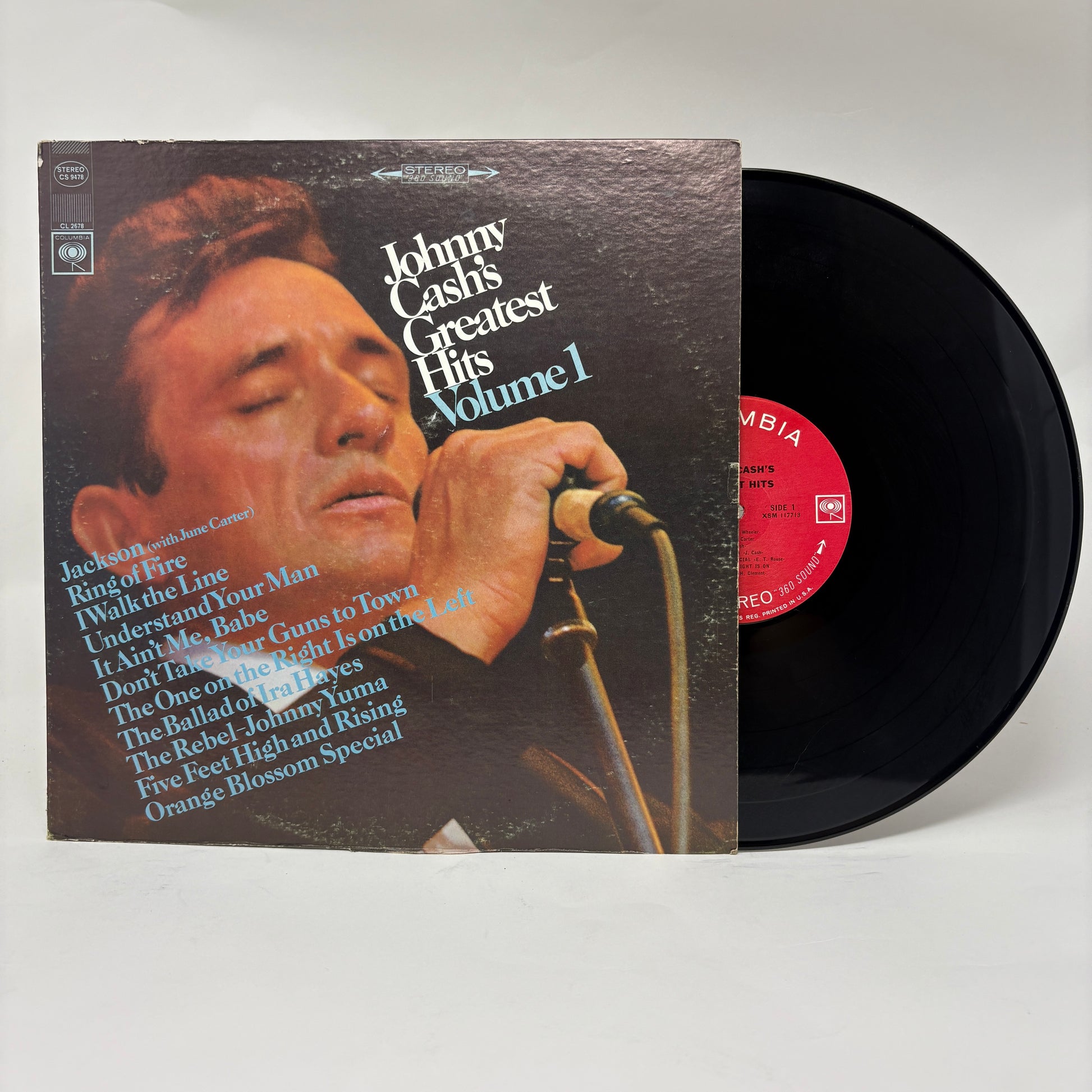 Johnny Cash : Greatest Hits Volume 1 (LP,Compilation,Stereo)