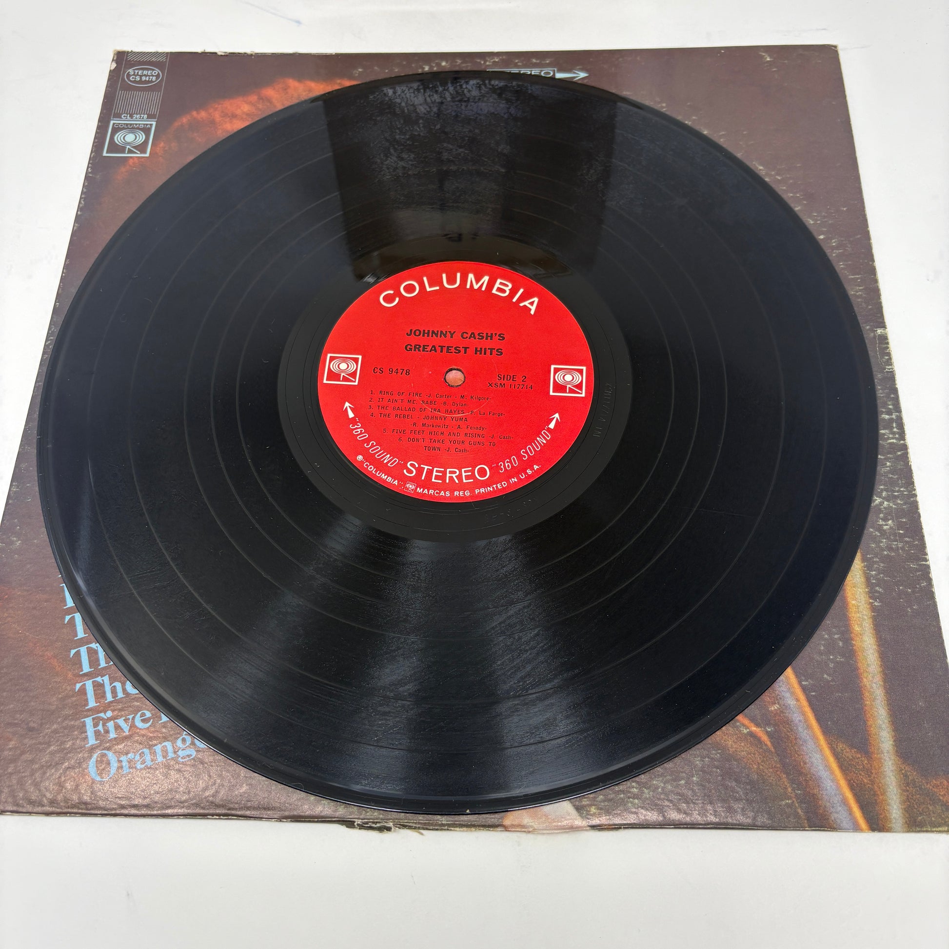 Johnny Cash : Greatest Hits Volume 1 (LP,Compilation,Stereo)