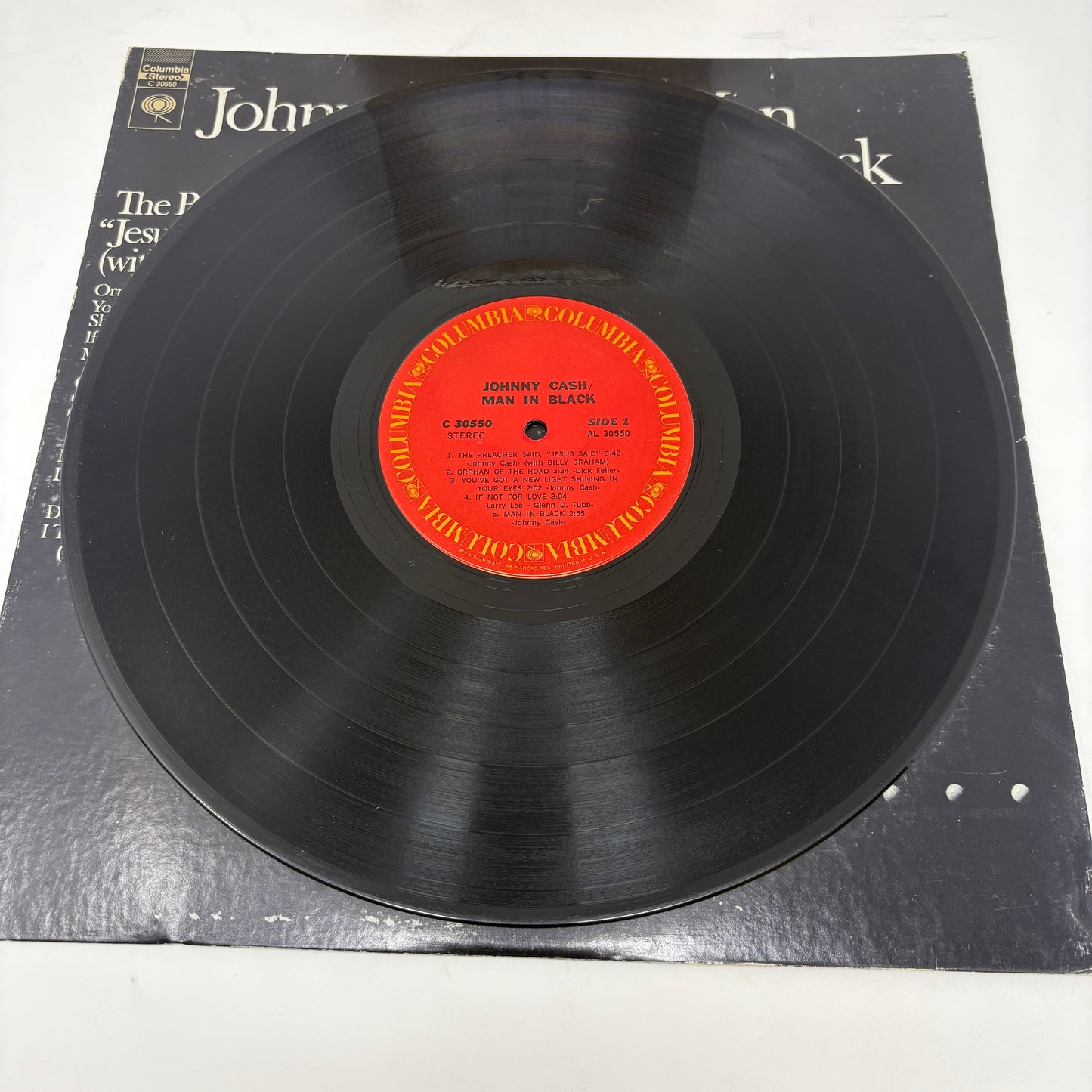 Johnny Cash : Man In Black (LP,Album)