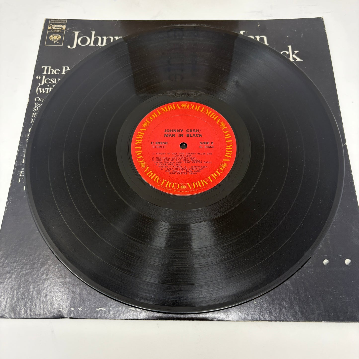 Johnny Cash : Man In Black (LP,Album)