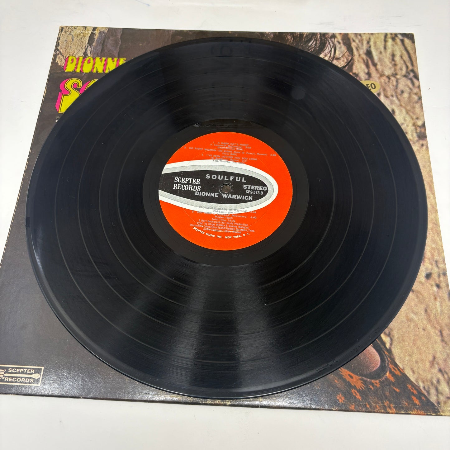 Dionne Warwick : Soulful (LP,Album,Stereo)