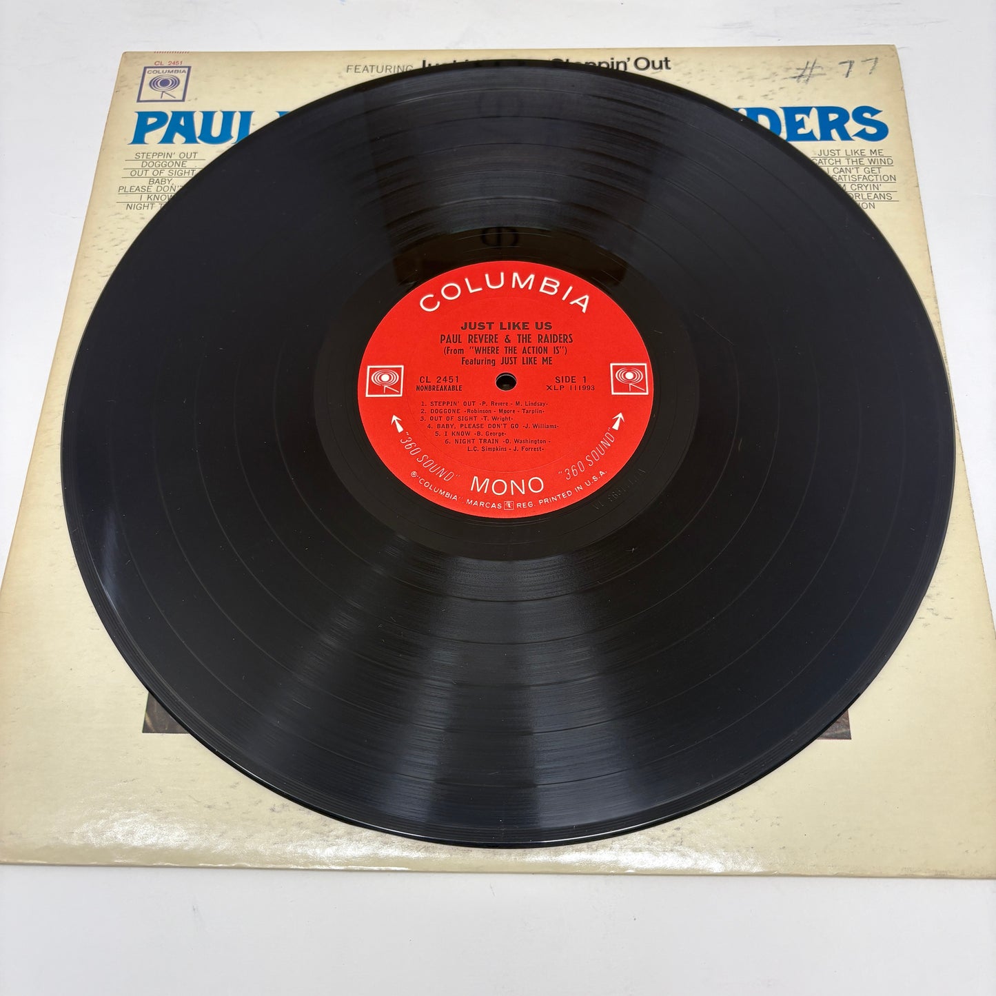 Paul Revere & The Raiders : Just Like Us! (LP,Album,Mono)