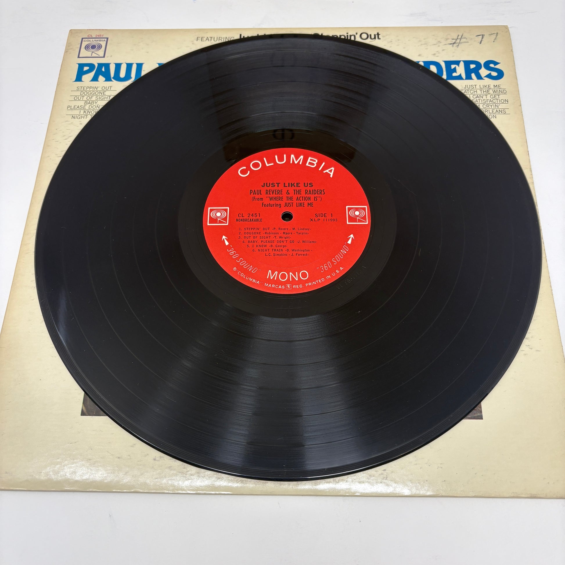 Paul Revere & The Raiders : Just Like Us! (LP,Album,Mono)