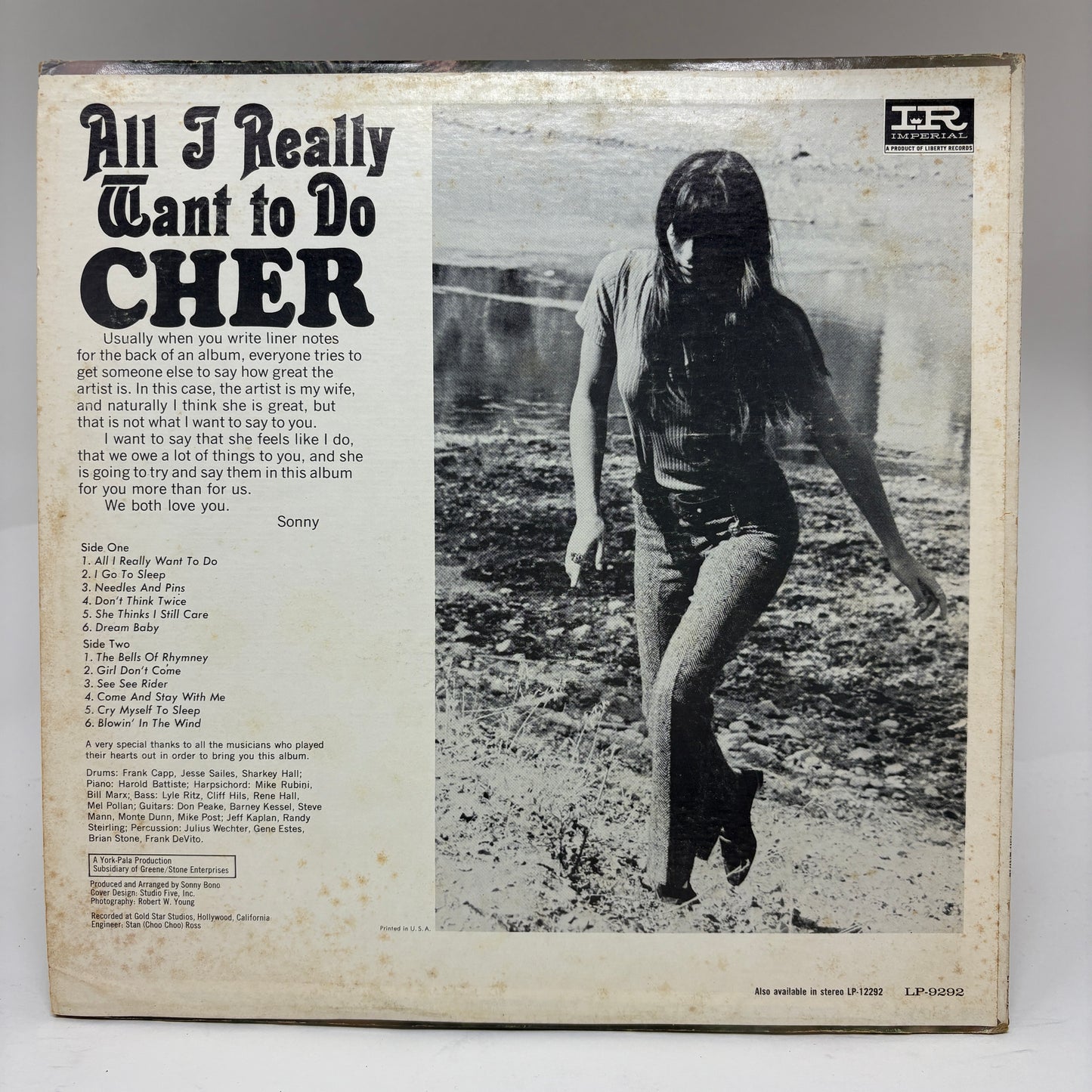 Cher : All I Really Want To Do (LP,Album,Mono)