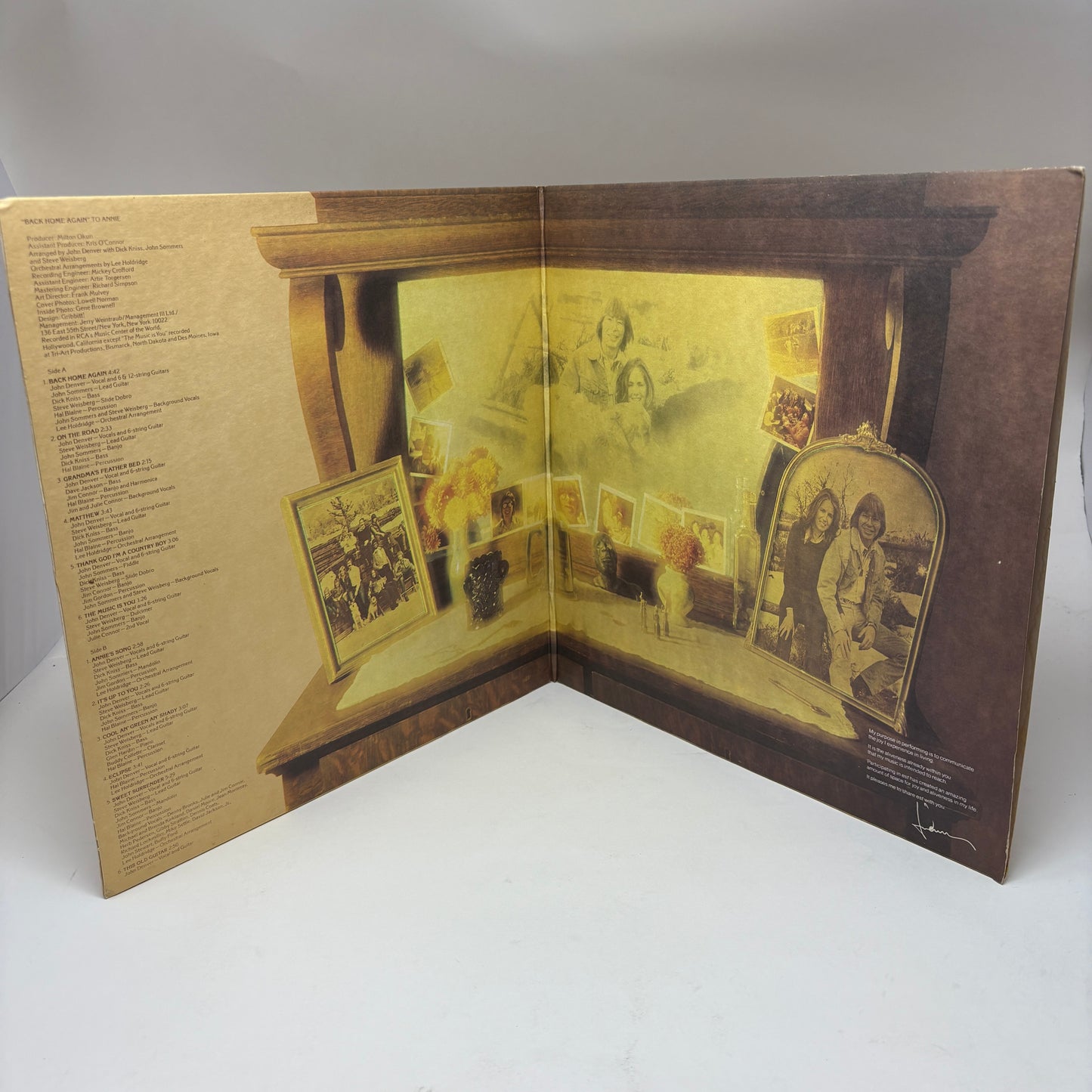 John Denver : Back Home Again (LP,Album)