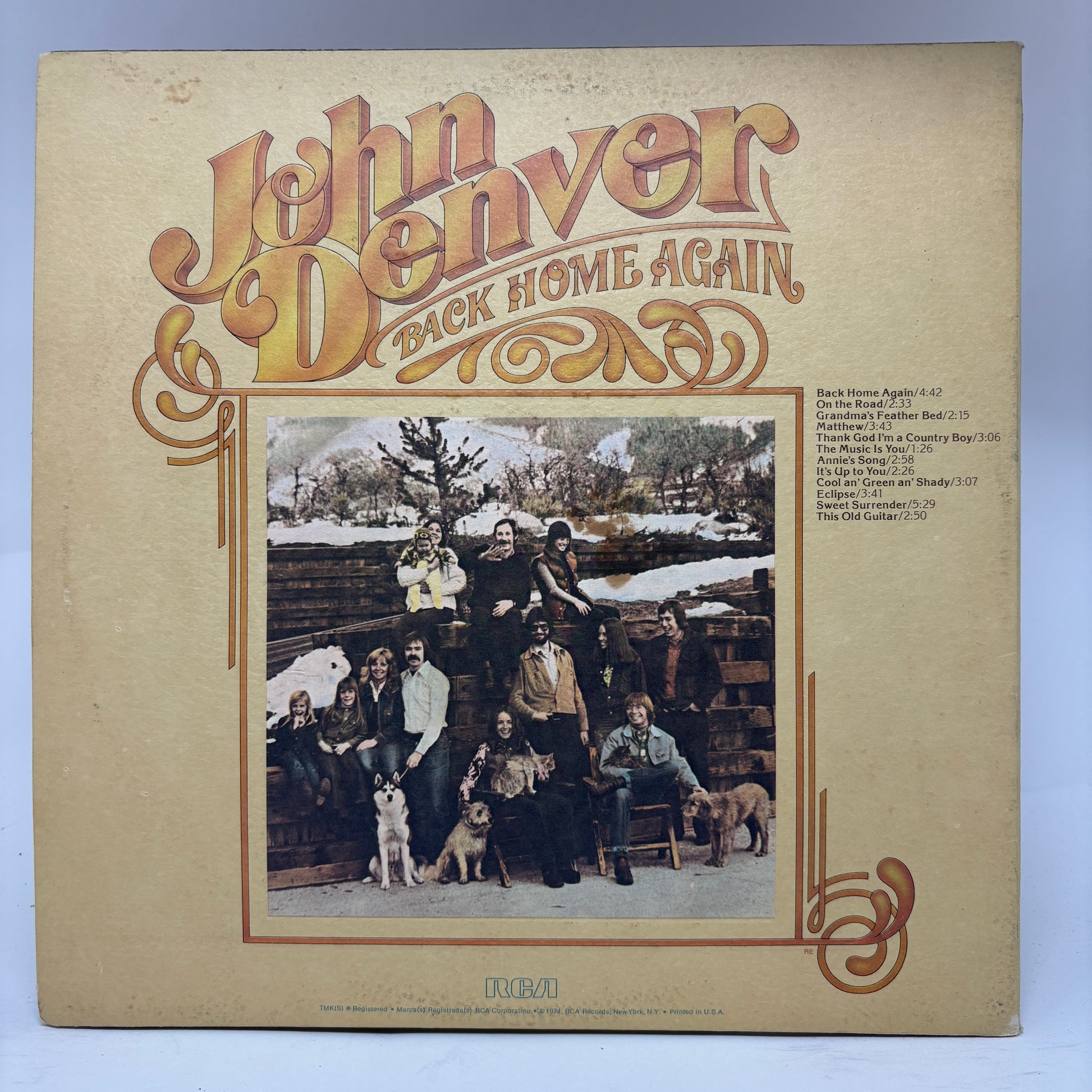 John Denver : Back Home Again (LP,Album)