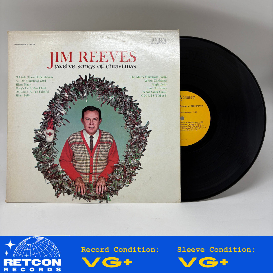 Jim Reeves : Twelve Songs Of Christmas (LP,Album,Reissue,Stereo)