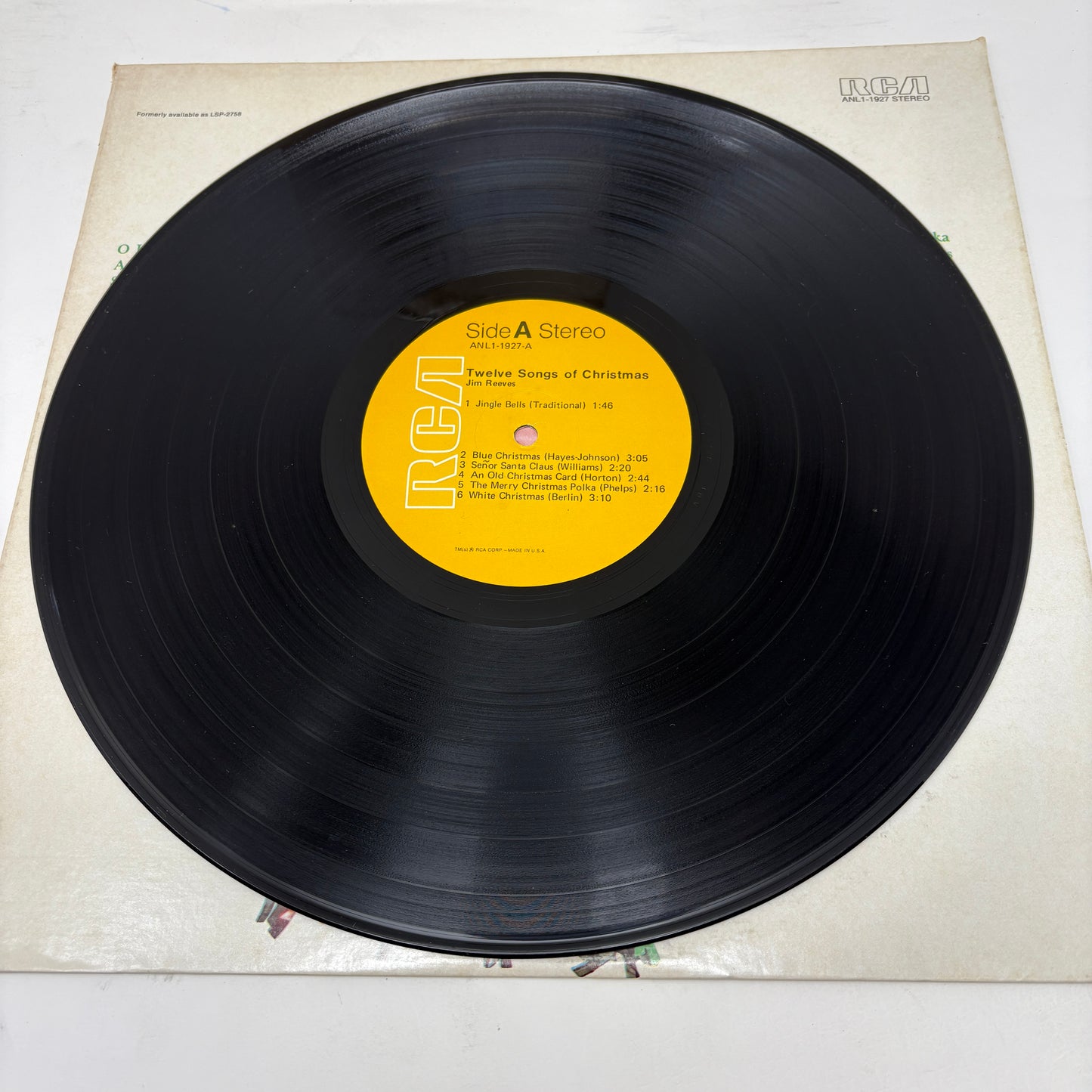 Jim Reeves : Twelve Songs Of Christmas (LP,Album,Reissue,Stereo)