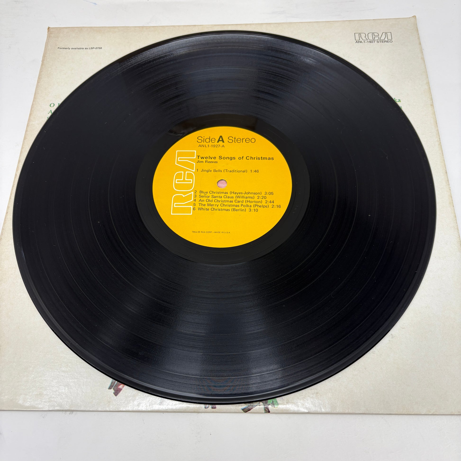 Jim Reeves : Twelve Songs Of Christmas (LP,Album,Reissue,Stereo)