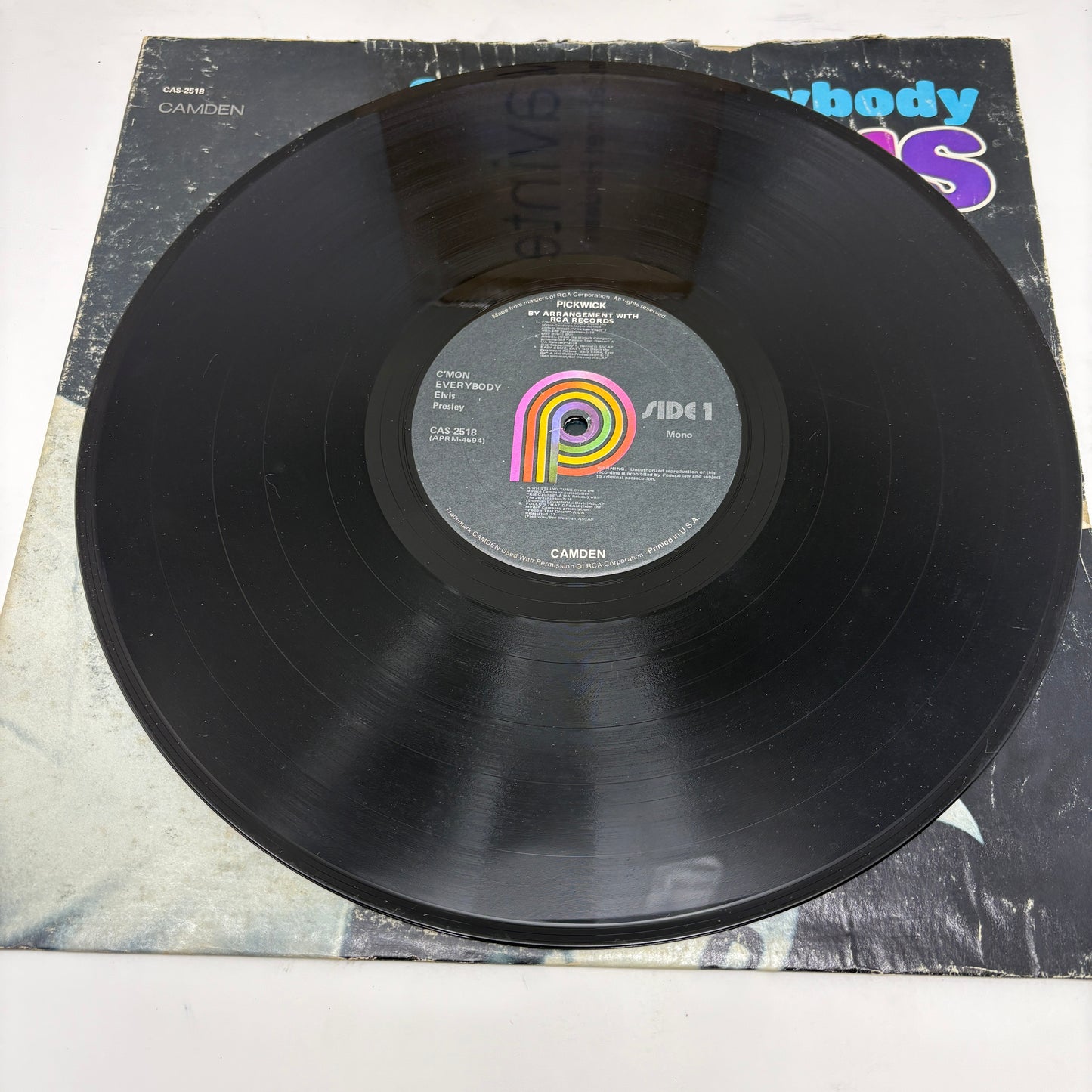 Elvis Presley : C'mon Everybody (LP,Compilation,Reissue,Mono)