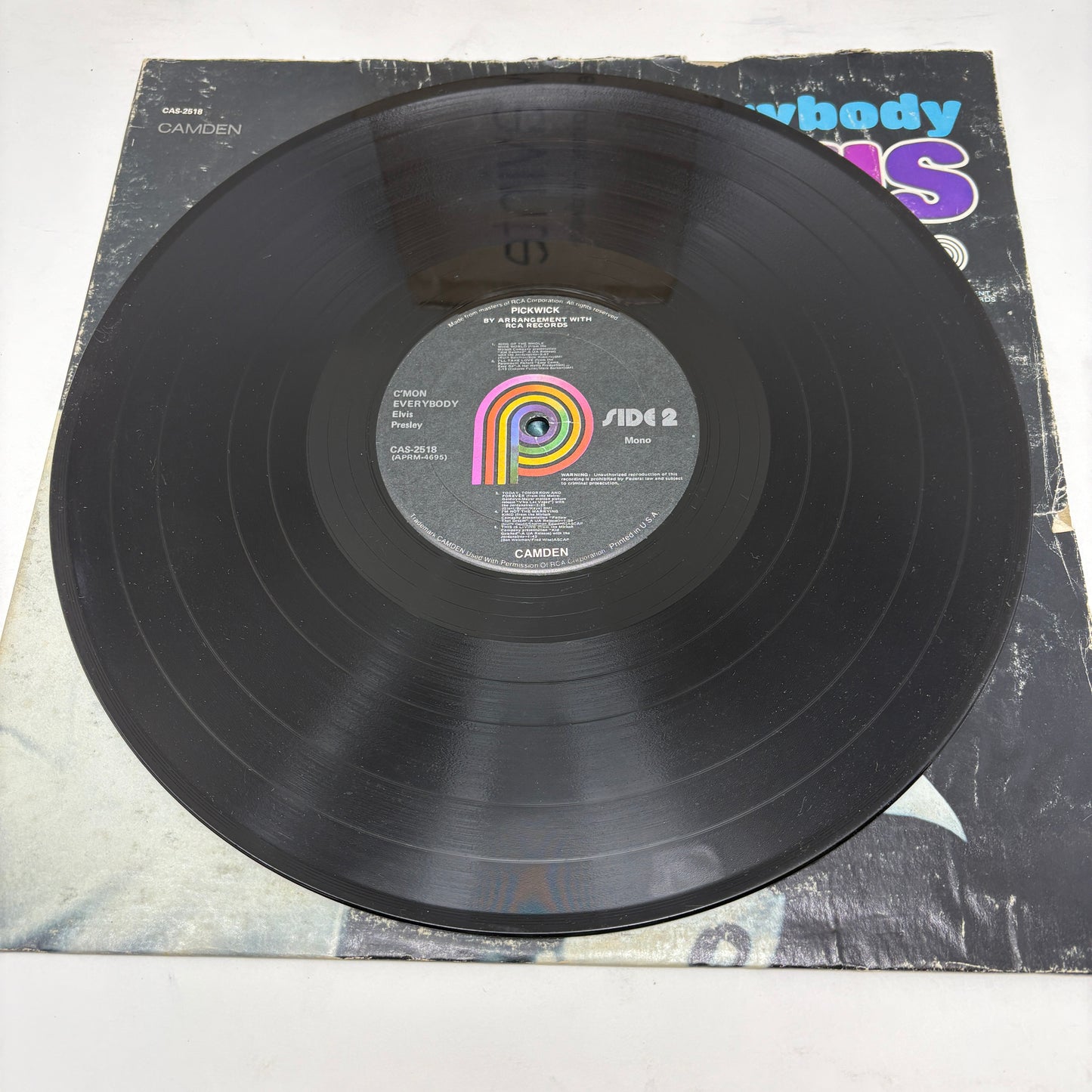 Elvis Presley : C'mon Everybody (LP,Compilation,Reissue,Mono)