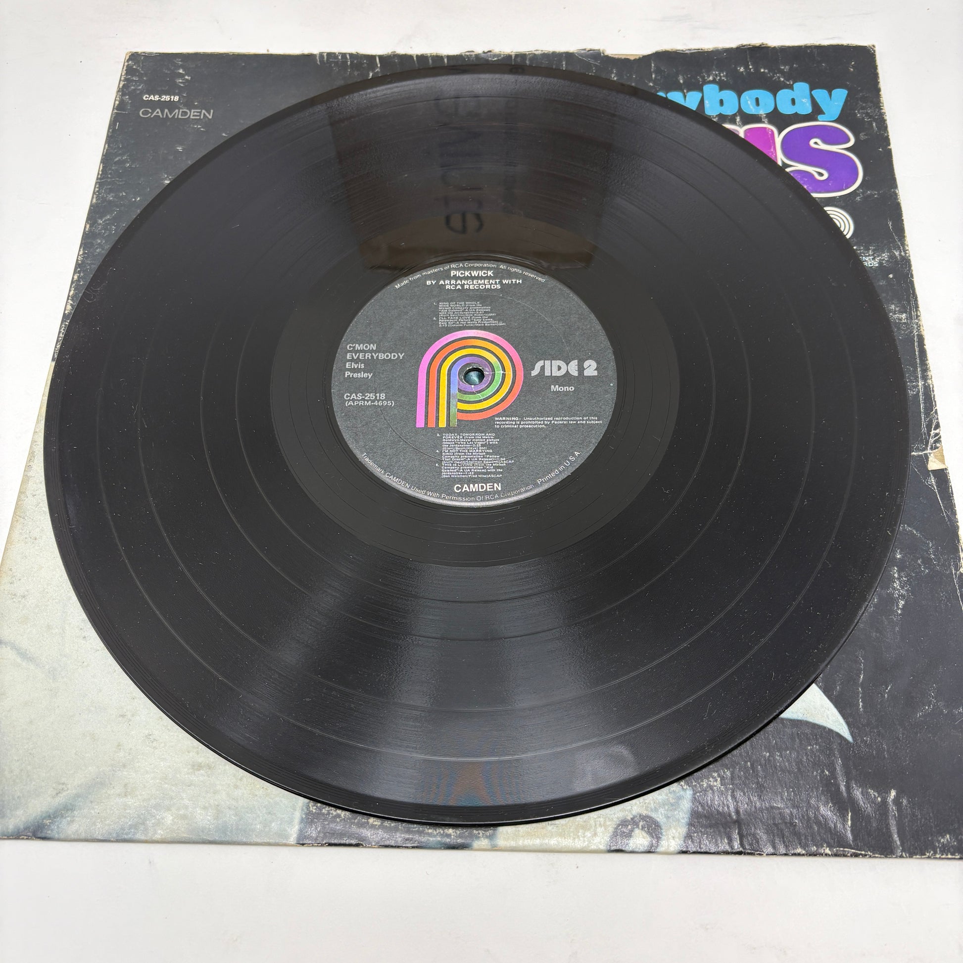 Elvis Presley : C'mon Everybody (LP,Compilation,Reissue,Mono)