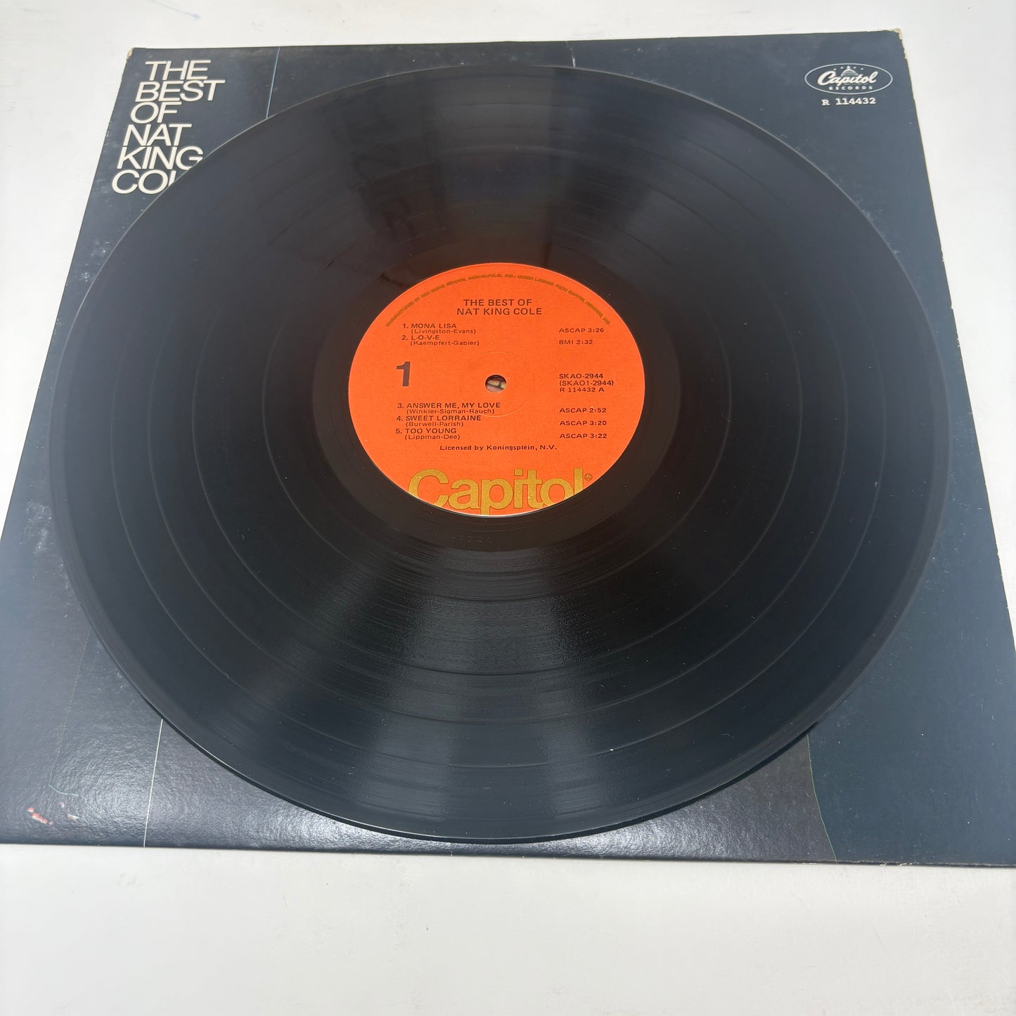 Nat King Cole : The Best Of Nat King Cole (LP,Compilation,Club Edition,Reissue)