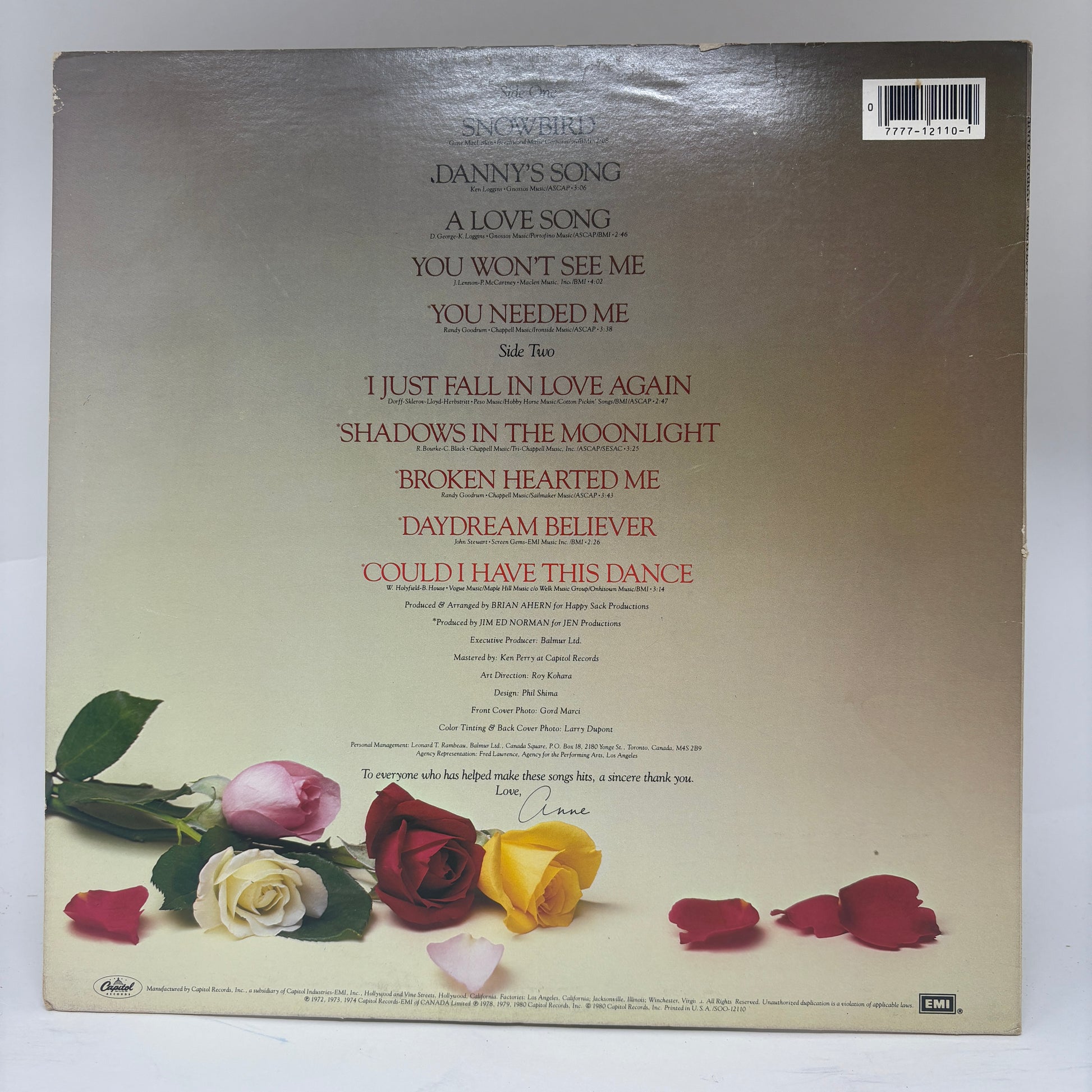 Anne Murray : Anne Murray's Greatest Hits (LP,Compilation,Stereo)