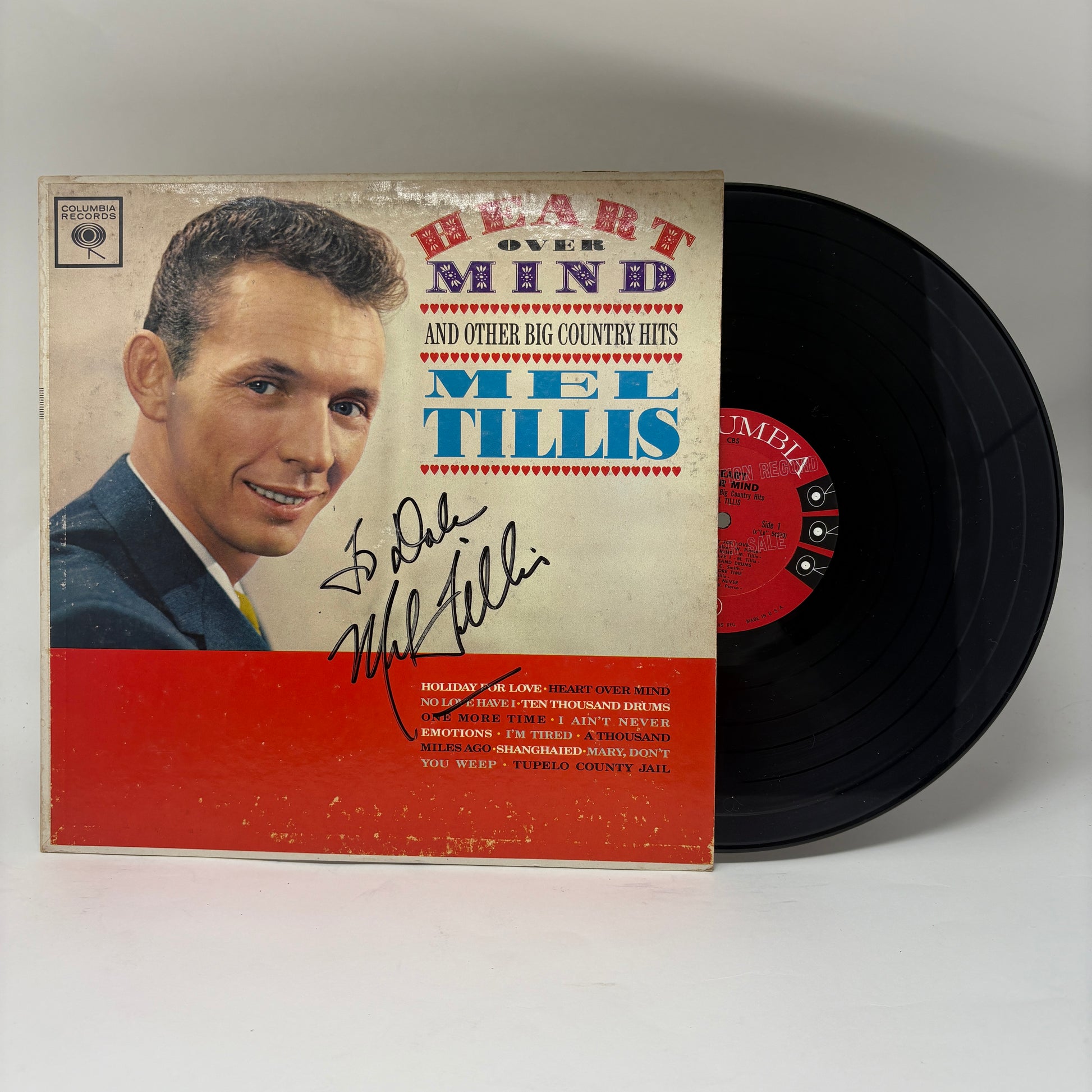 Mel Tillis : Heart Over Mind And Other Big Country Hits (LP,Mono)