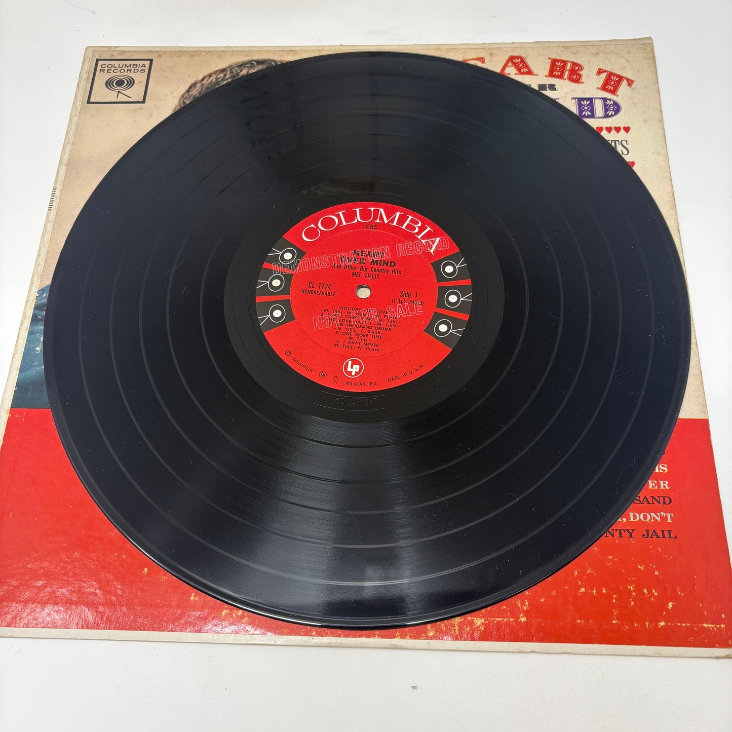 Mel Tillis : Heart Over Mind And Other Big Country Hits (LP,Mono)