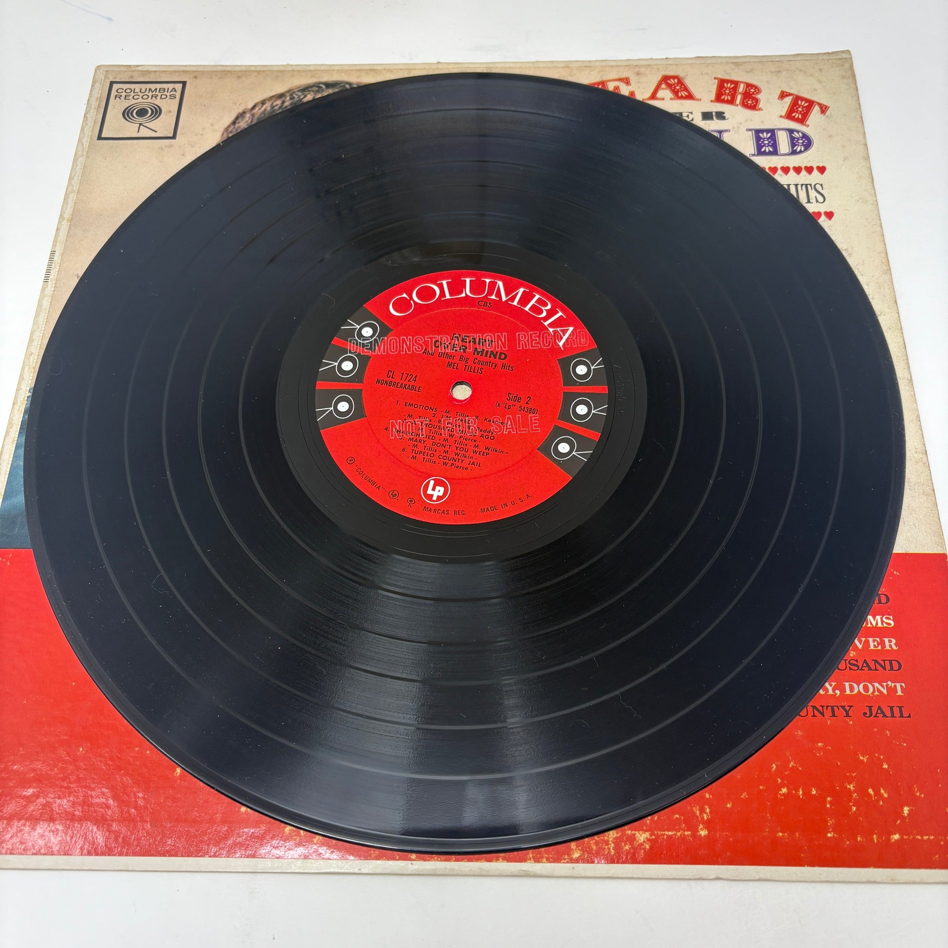 Mel Tillis : Heart Over Mind And Other Big Country Hits (LP,Mono)