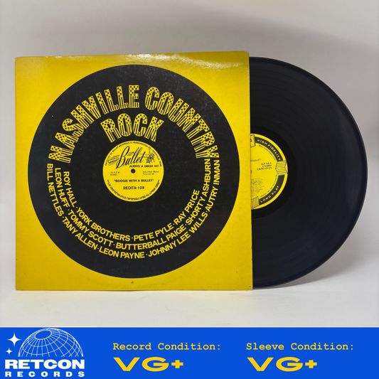 Various : Nashville Country Rock: Boogie With A Bullet (LP,Compilation,Mono)