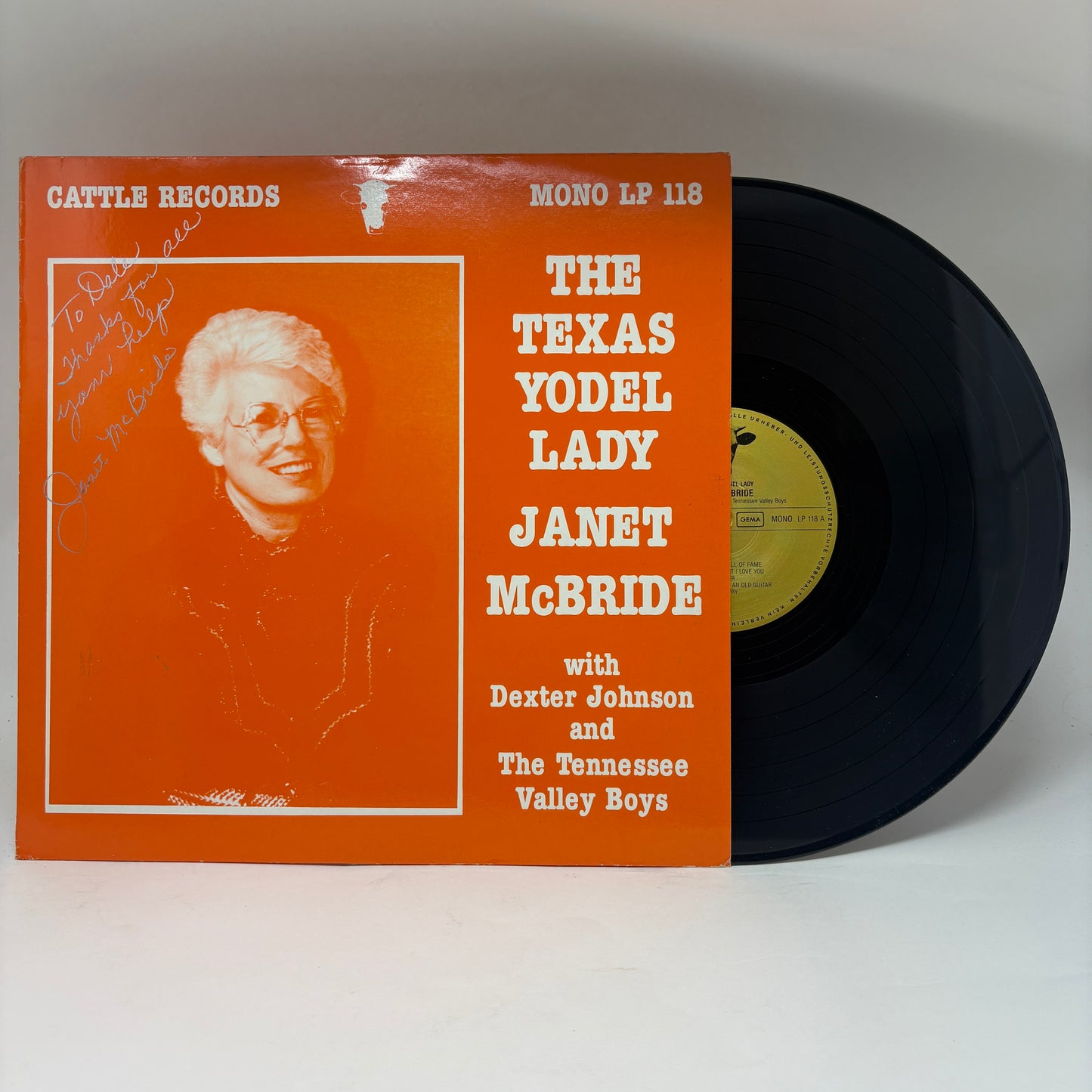 Janet McBride : The Texas Yodel Lady (LP,Compilation,Mono)