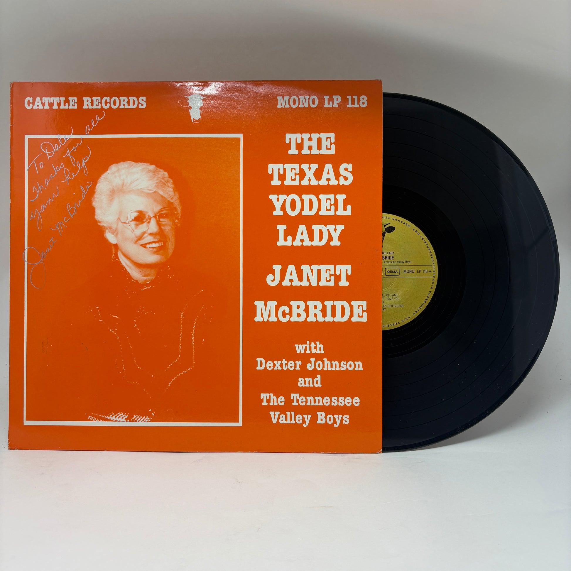 Janet McBride : The Texas Yodel Lady (LP,Compilation,Mono)