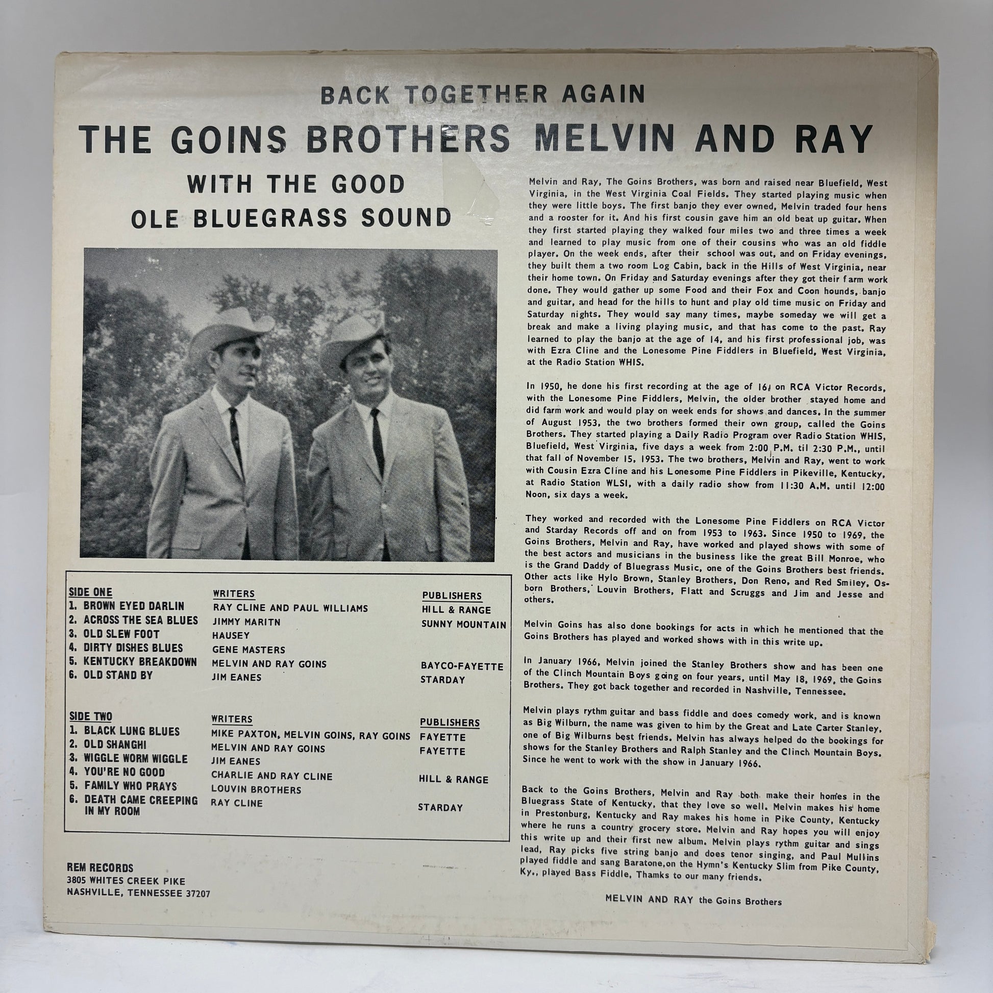 The Goins Brothers : Bluegrass Hits Old and New (LP,Album)
