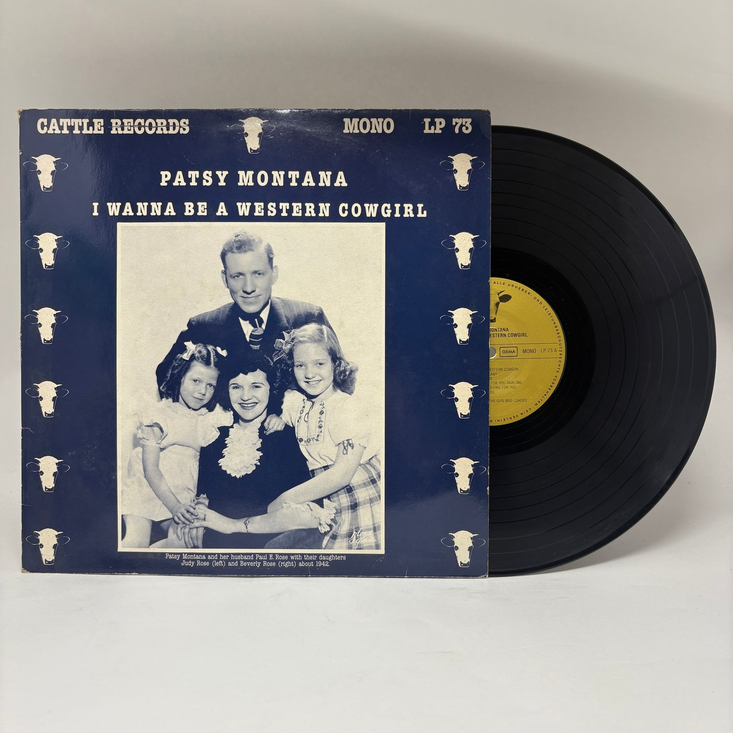 Patsy Montana : I Wanna Be A Western Cowgirl (LP,Mono)