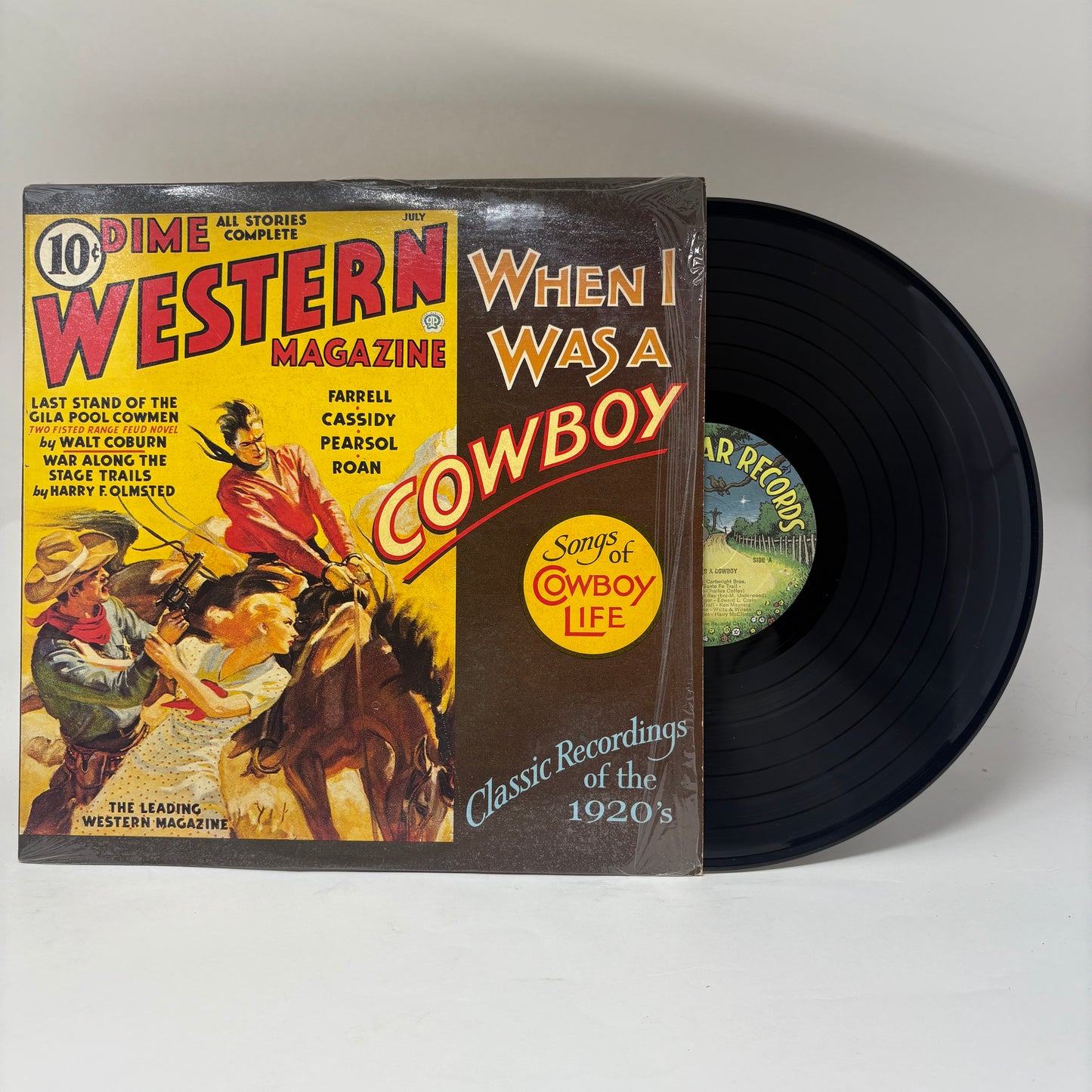 Various : When I Was A Cowboy - Songs Of Cowboy Life - Classic Recordings Of The 1920's (LP,Compilation)