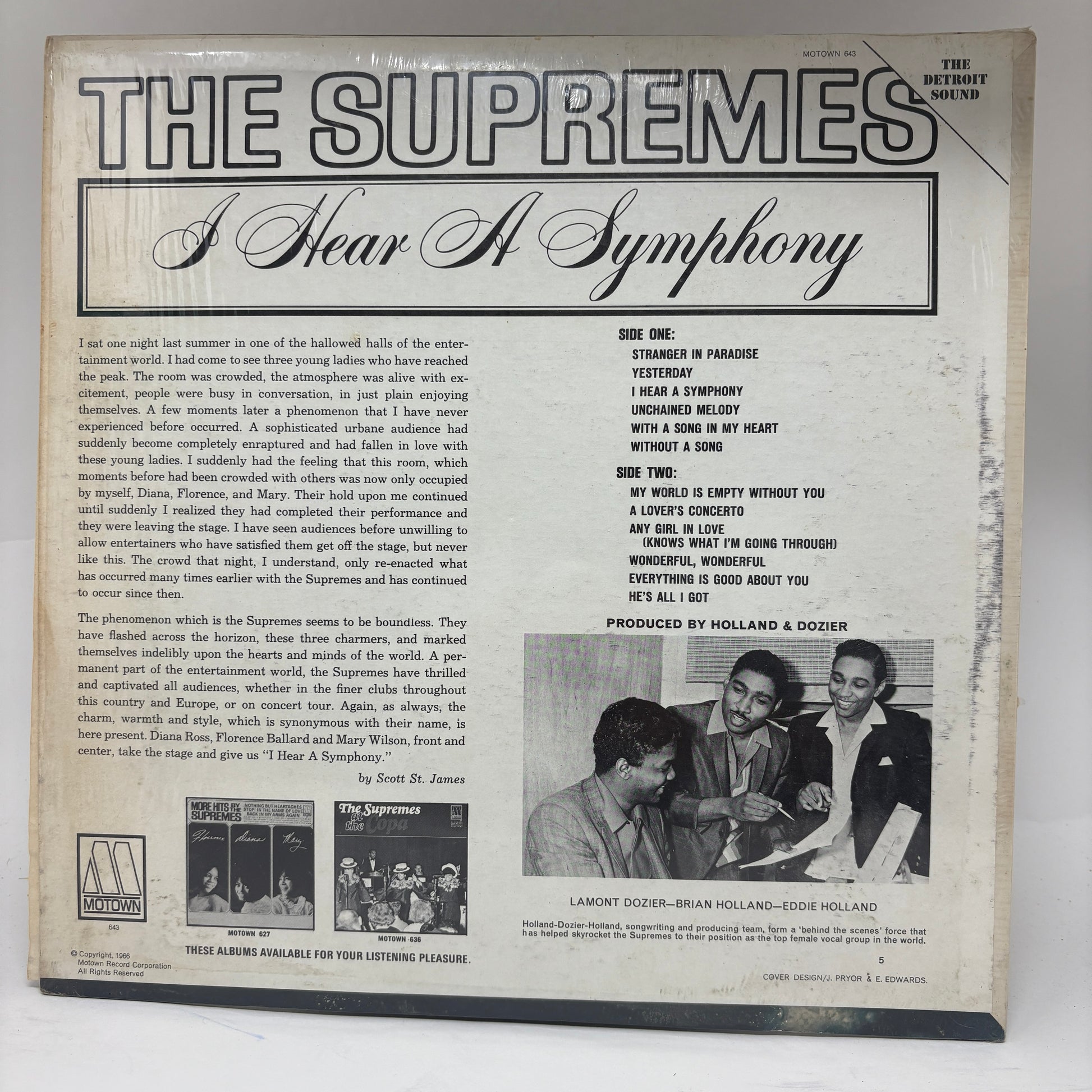 The Supremes : I Hear A Symphony (LP,Mono,Album)