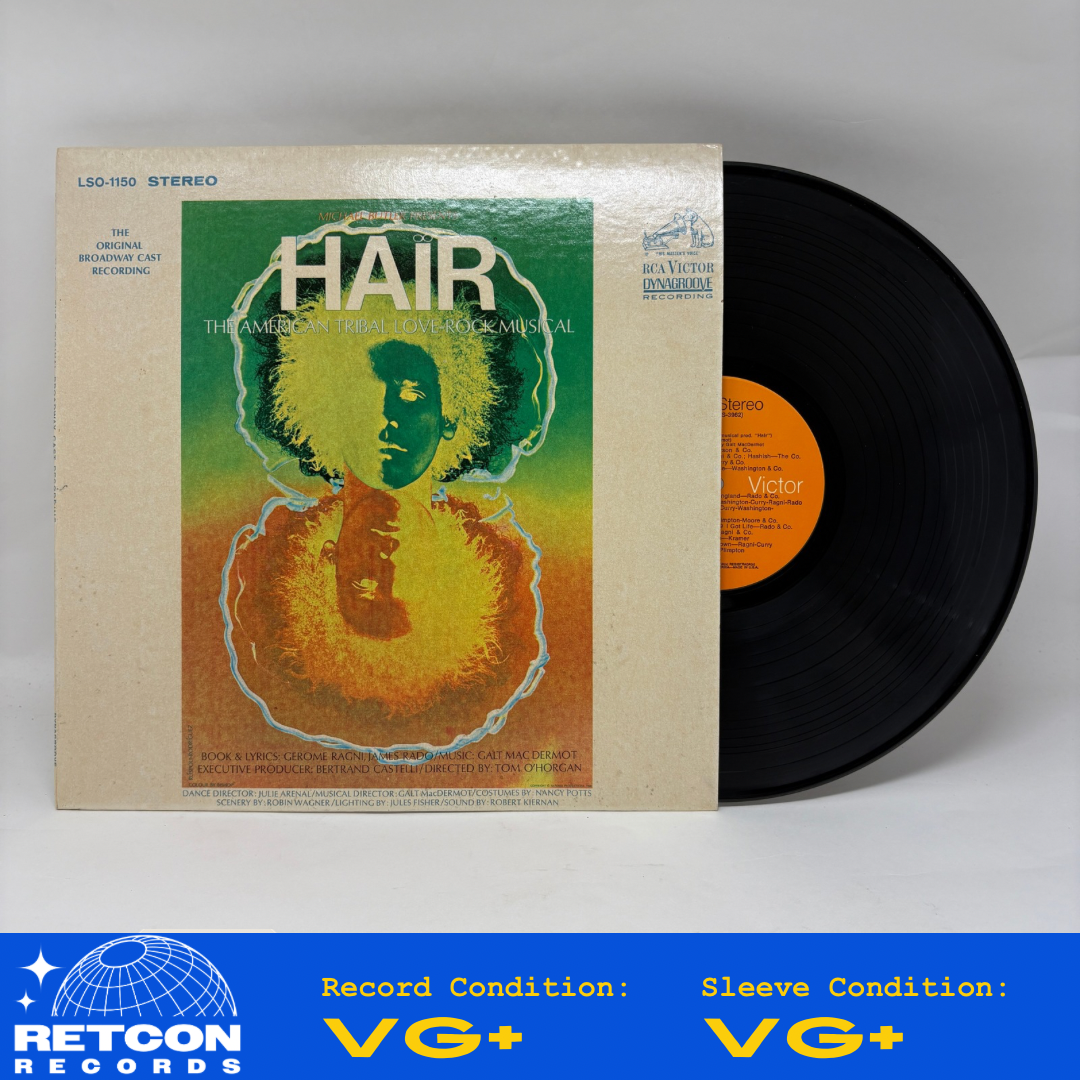 Various : Hair - The American Tribal Love-Rock Musical (The Original Broadway Cast Recording) (LP,Album,Repress,Stereo)