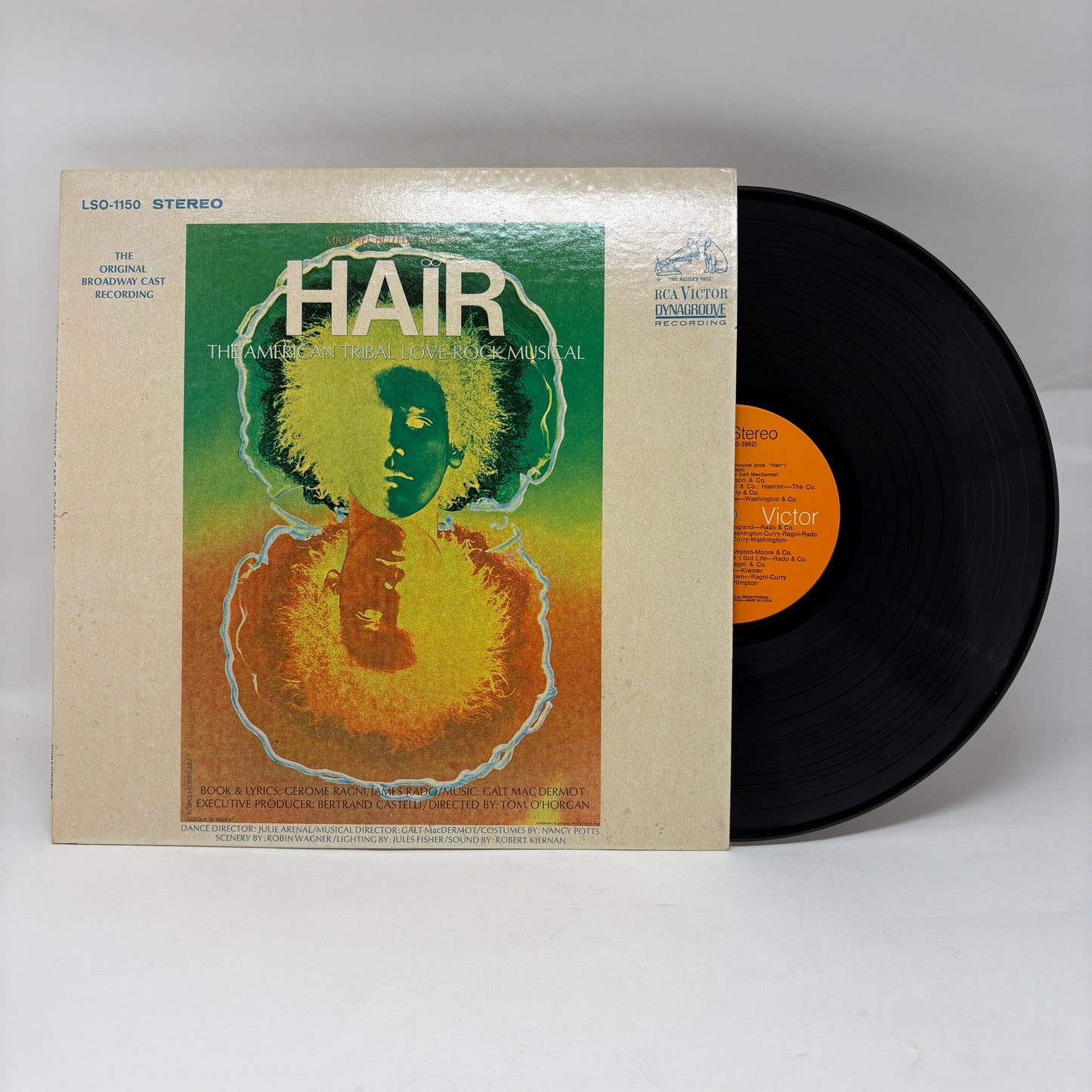 Various : Hair - The American Tribal Love-Rock Musical (The Original Broadway Cast Recording) (LP,Album,Repress,Stereo)