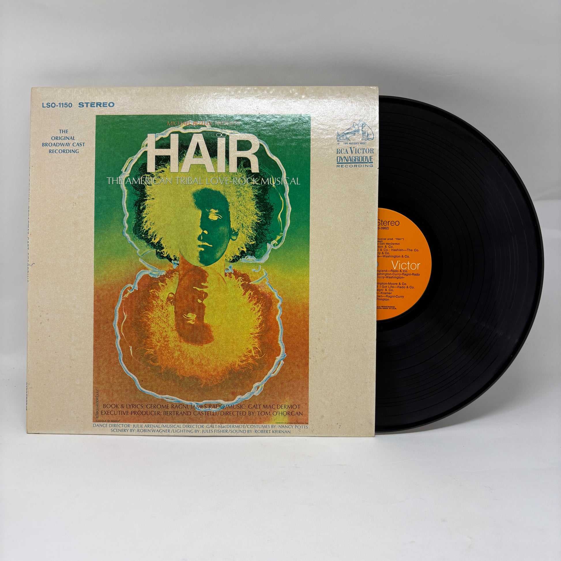 Various : Hair - The American Tribal Love-Rock Musical (The Original Broadway Cast Recording) (LP,Album,Repress,Stereo)