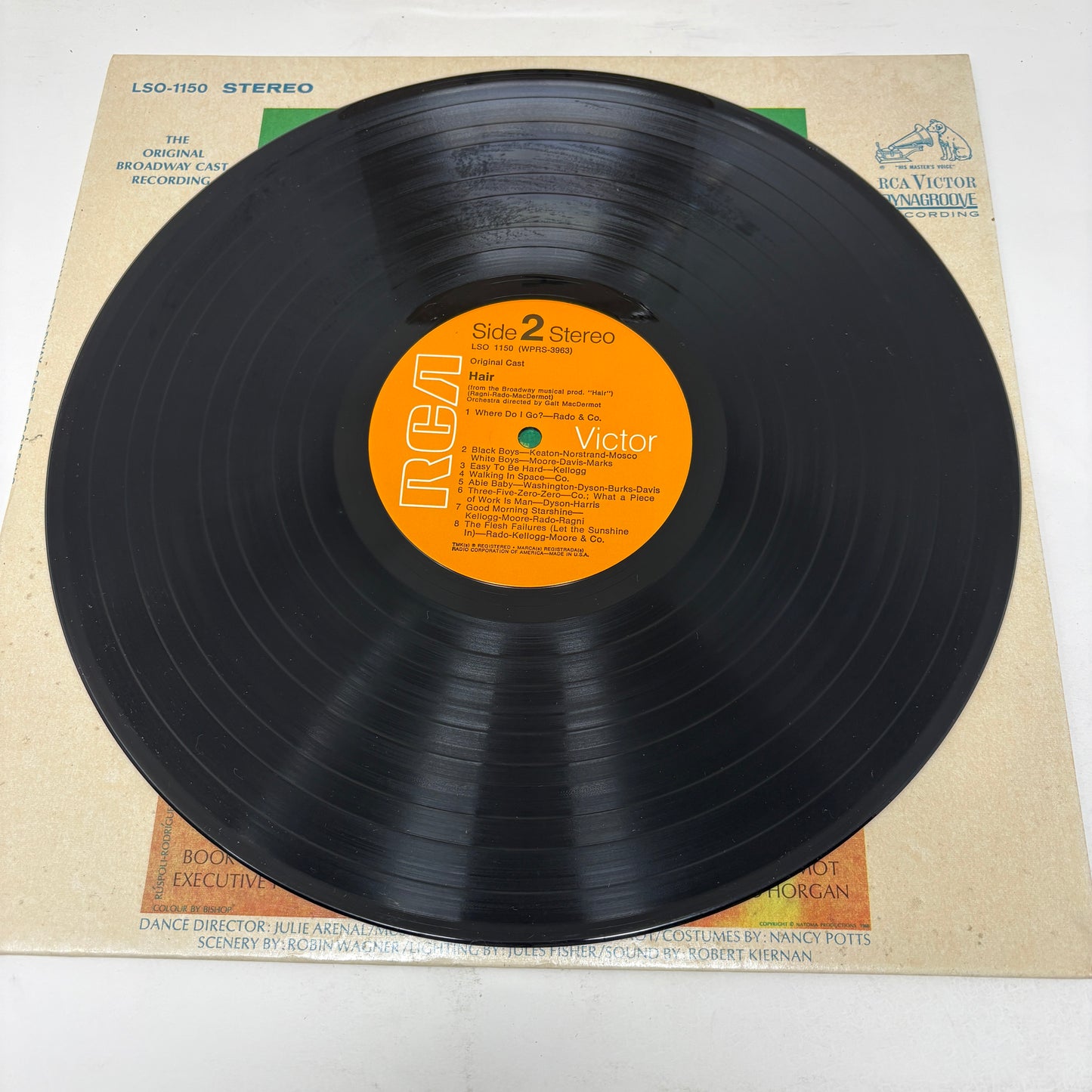 Various : Hair - The American Tribal Love-Rock Musical (The Original Broadway Cast Recording) (LP,Album,Repress,Stereo)