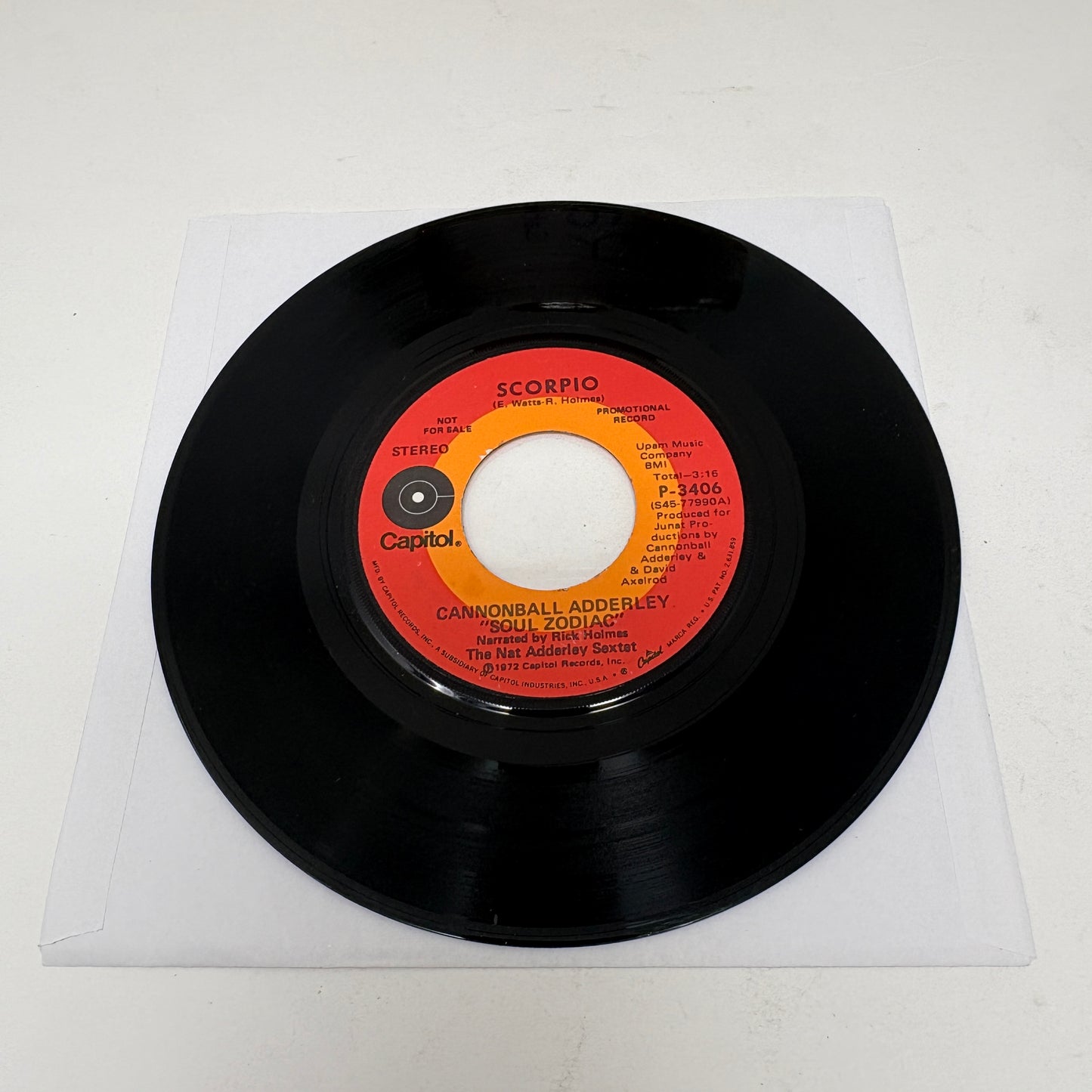 Cannonball Adderley : Taurus / Scorpio (7",45 RPM,Promo)