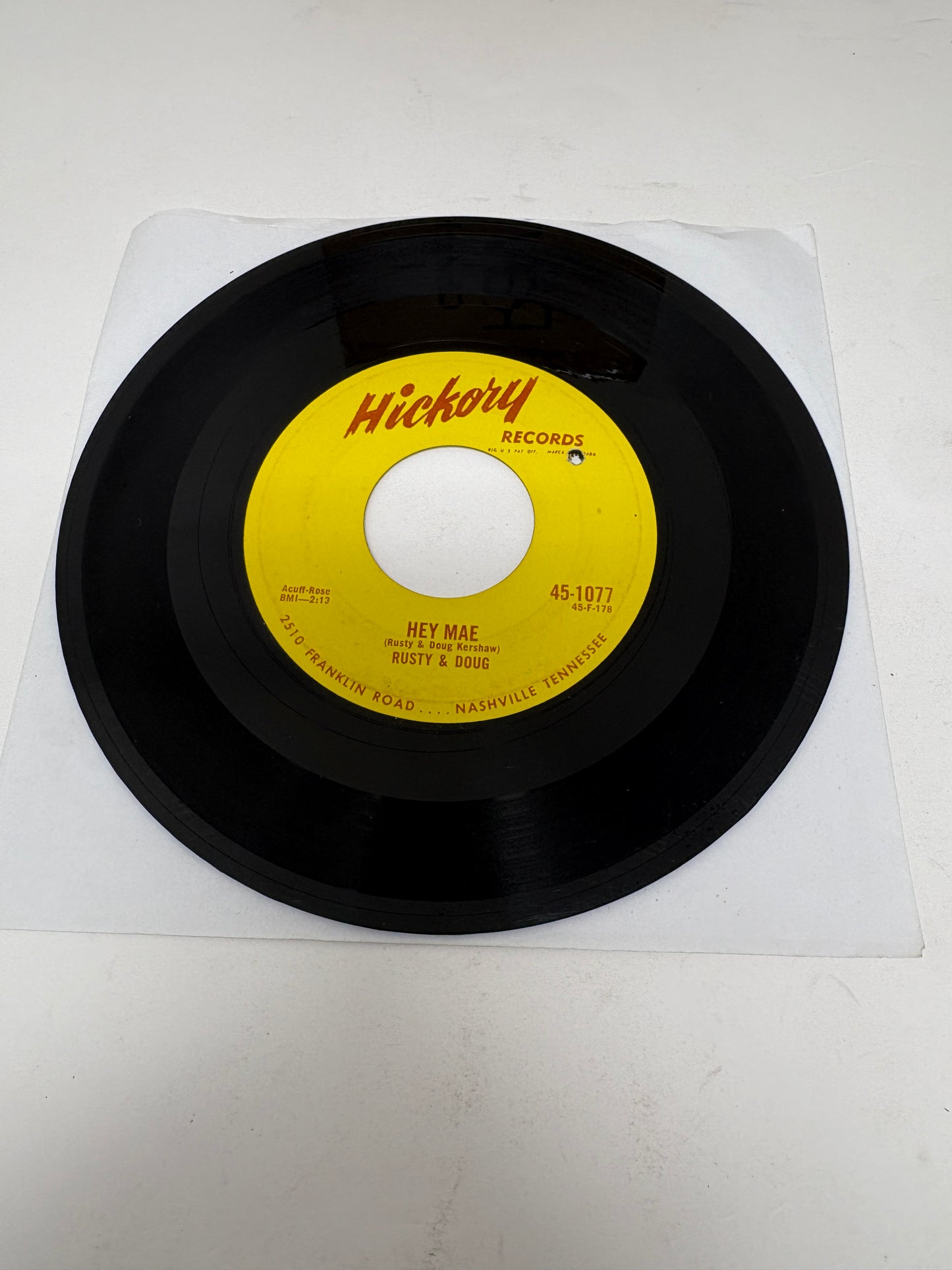 Rusty & Doug Kershaw : Hey Mae / Why Don't You Love Me  (7",45 RPM,Single)