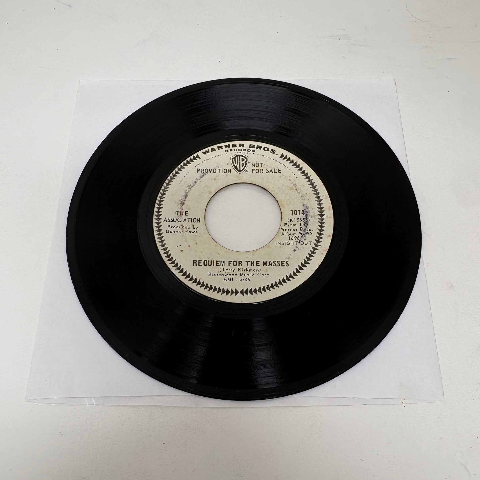 The Association (2) : Never My Love (7",45 RPM,Promo)