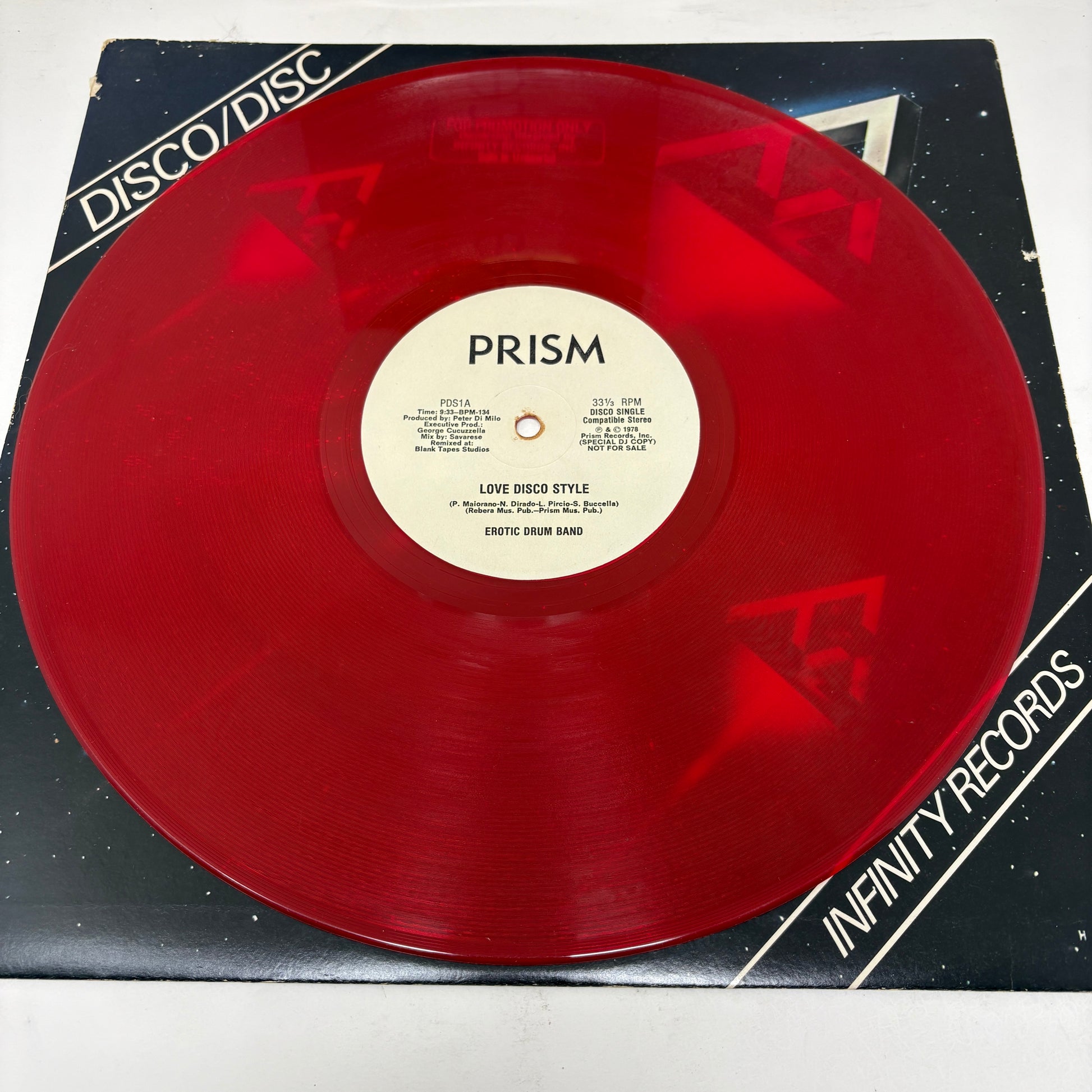 Erotic Drum Band : Love Disco Style / Jerky Rhythm (12",33 ⅓ RPM,Promo)