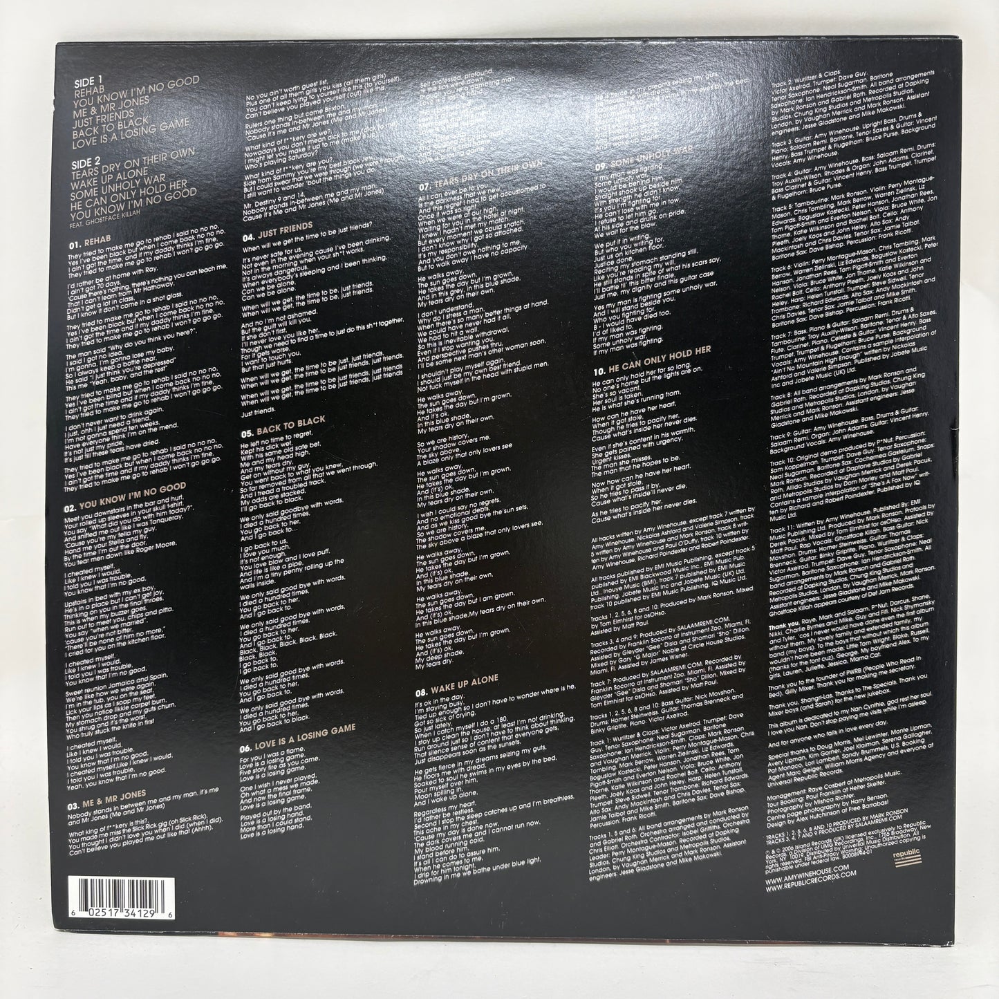 Amy Winehouse : Back To Black (LP,Album,Reissue)