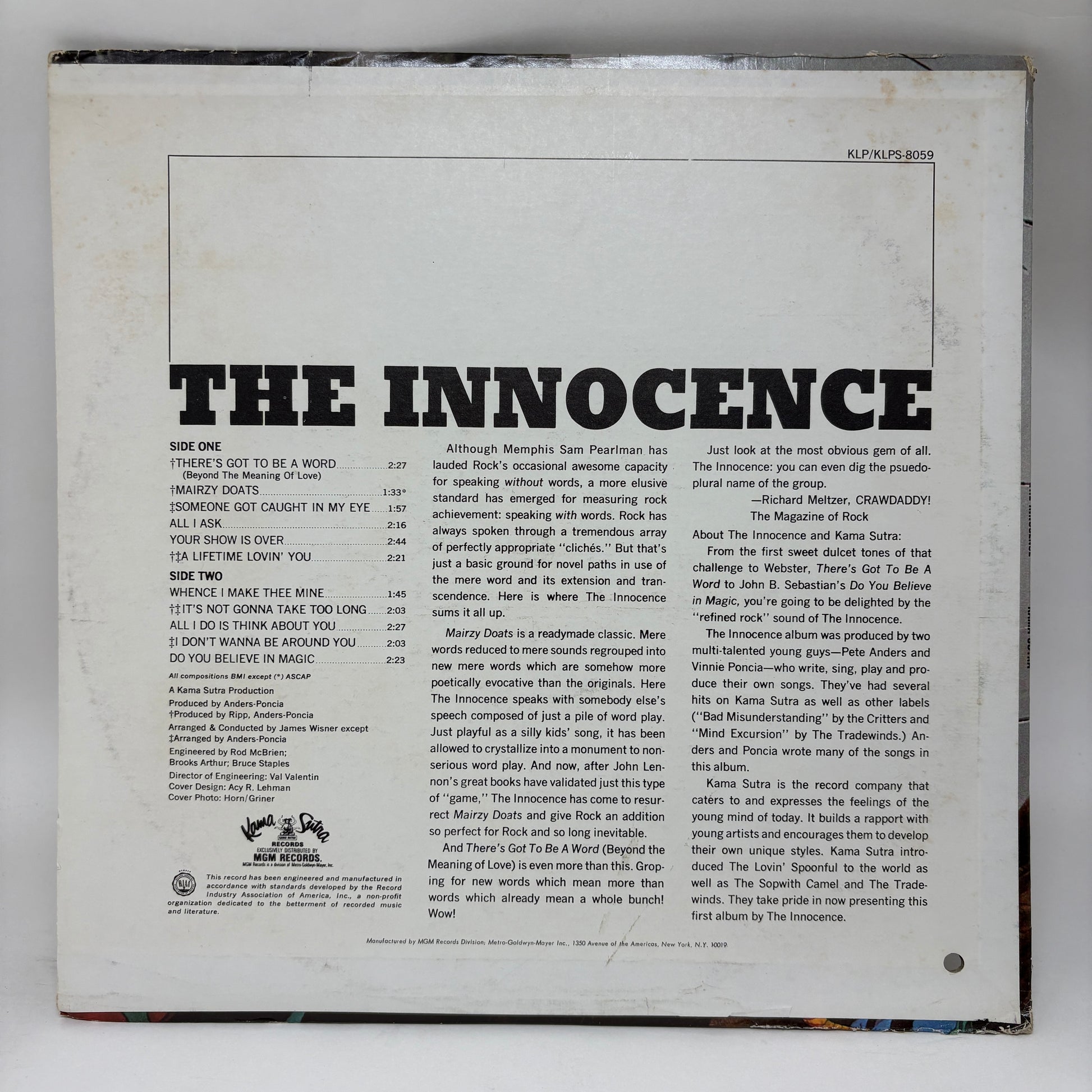 The Innocence : The Innocence (LP,Album,Stereo)