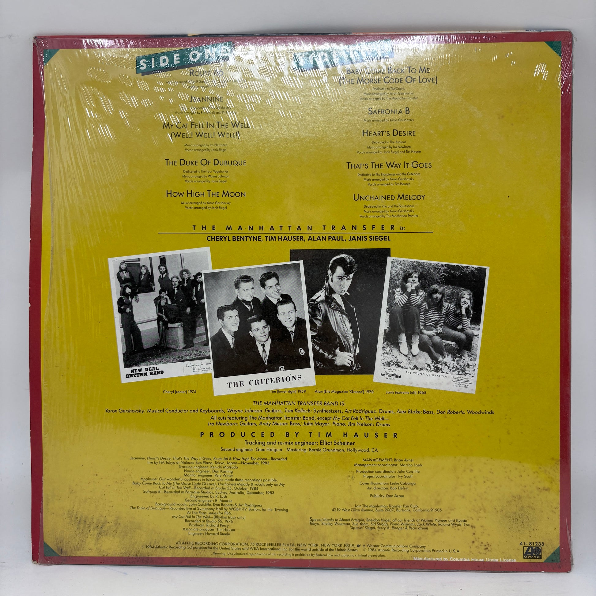 The Manhattan Transfer : Bop Doo-Wopp (LP,Album,Club Edition,Stereo)