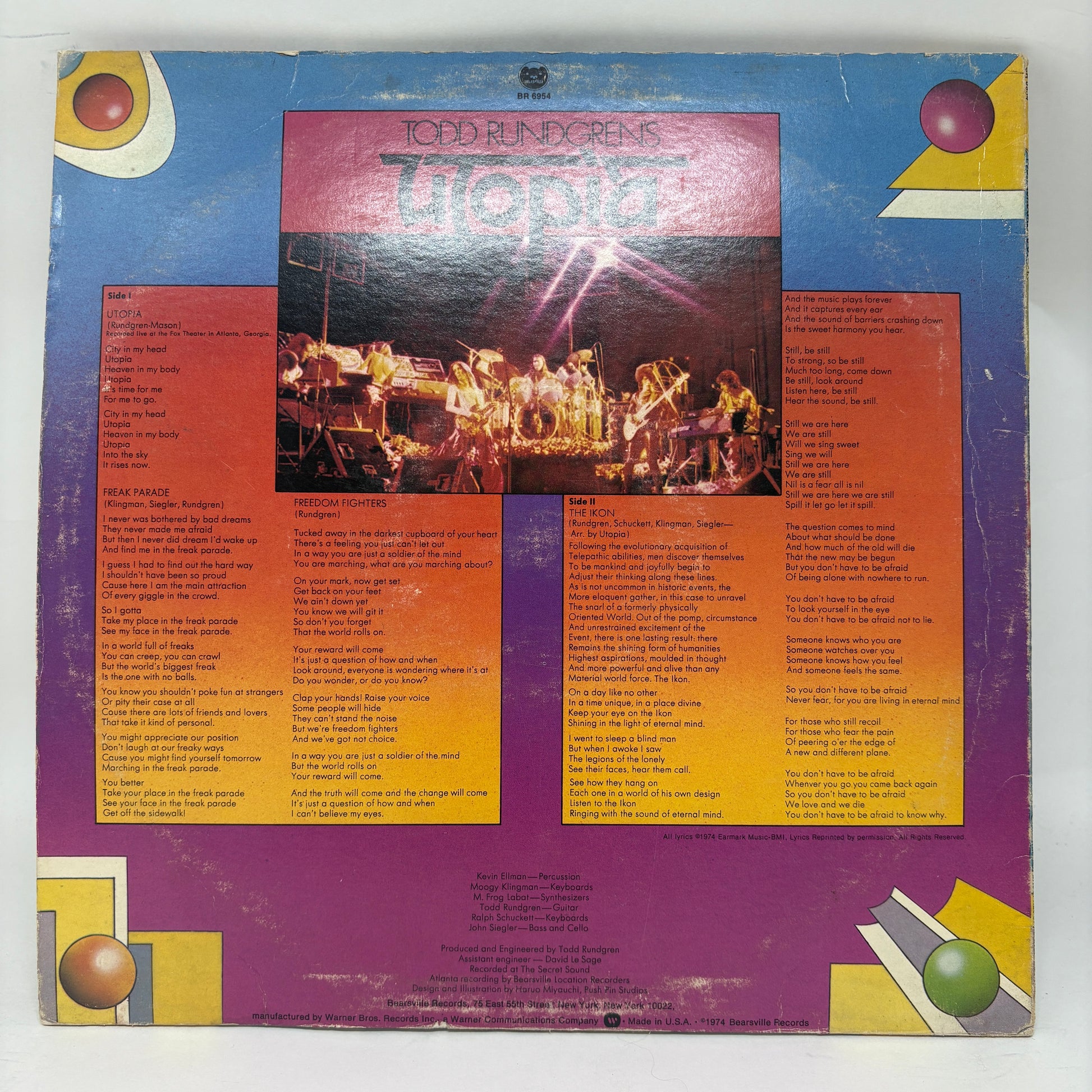 Utopia (5) : Todd Rundgren's Utopia (LP,Album)