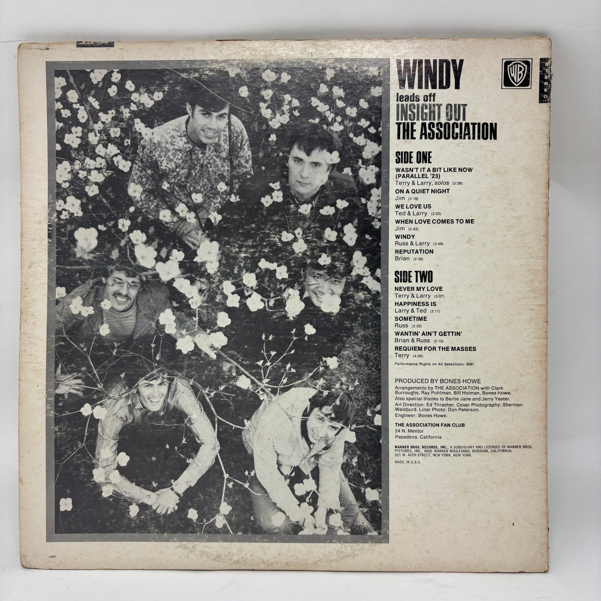 The Association (2) : Insight Out • Windy (LP,Album,Stereo)